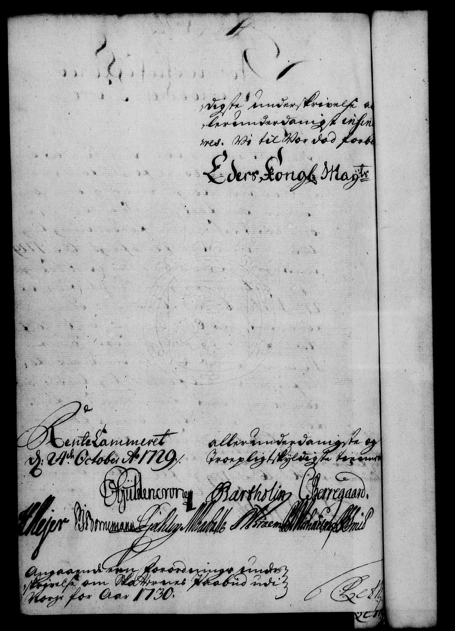 Rentekammeret, Kammerkanselliet, RA/EA-3111/G/Gf/Gfa/L0012: Norsk relasjons- og resolusjonsprotokoll (merket RK 52.12), 1729, p. 771