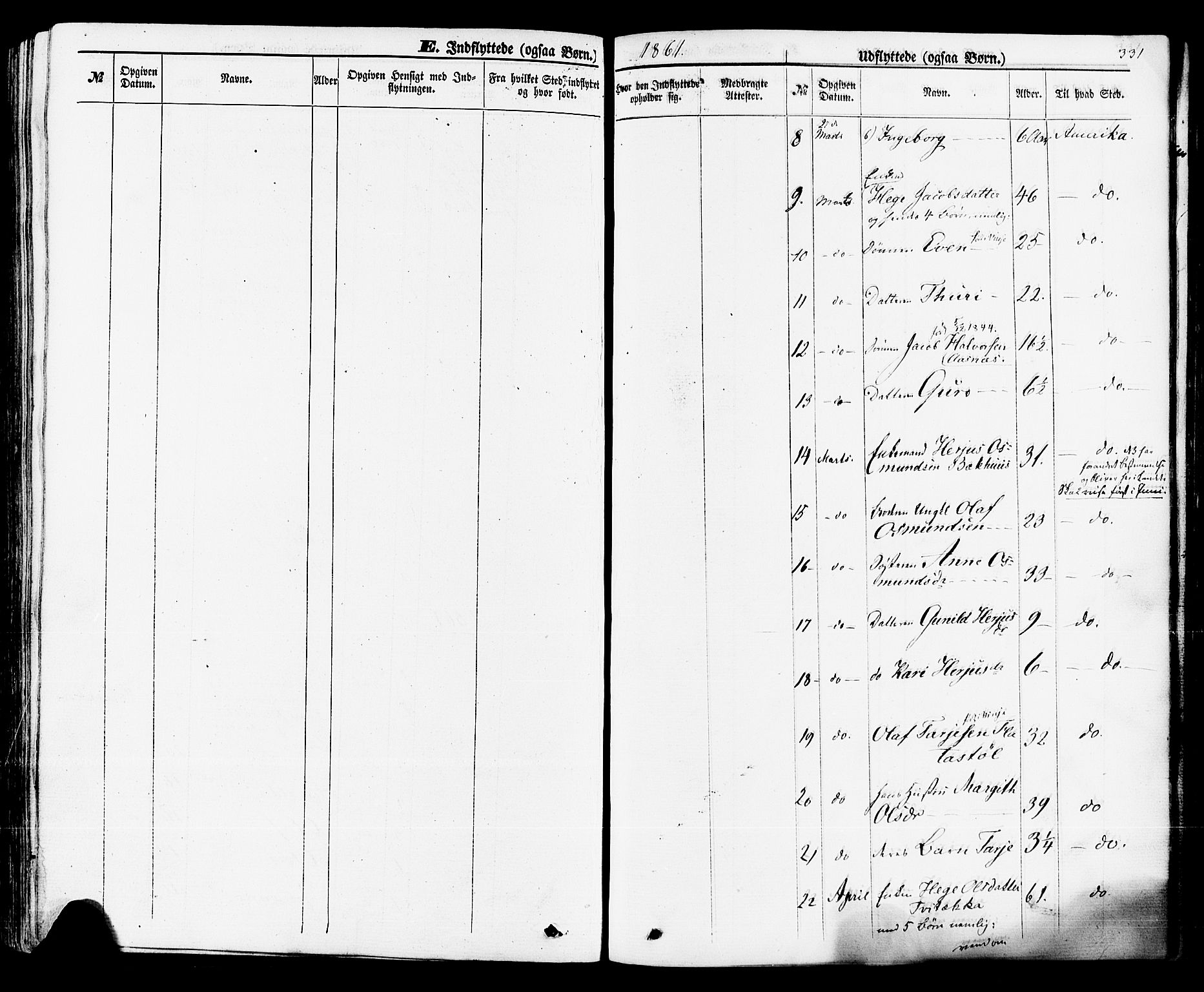 Rauland kirkebøker, SAKO/A-292/F/Fa/L0003: Parish register (official) no. 3, 1859-1886, p. 331