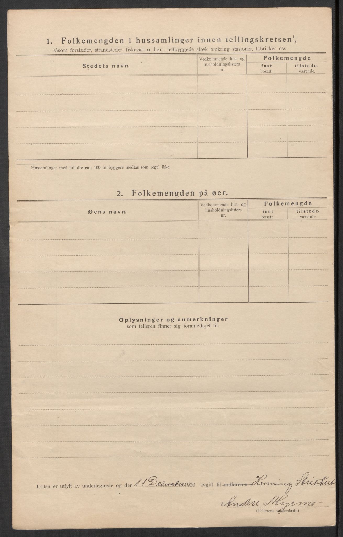 SAT, 1920 census for Røros, 1920, p. 50