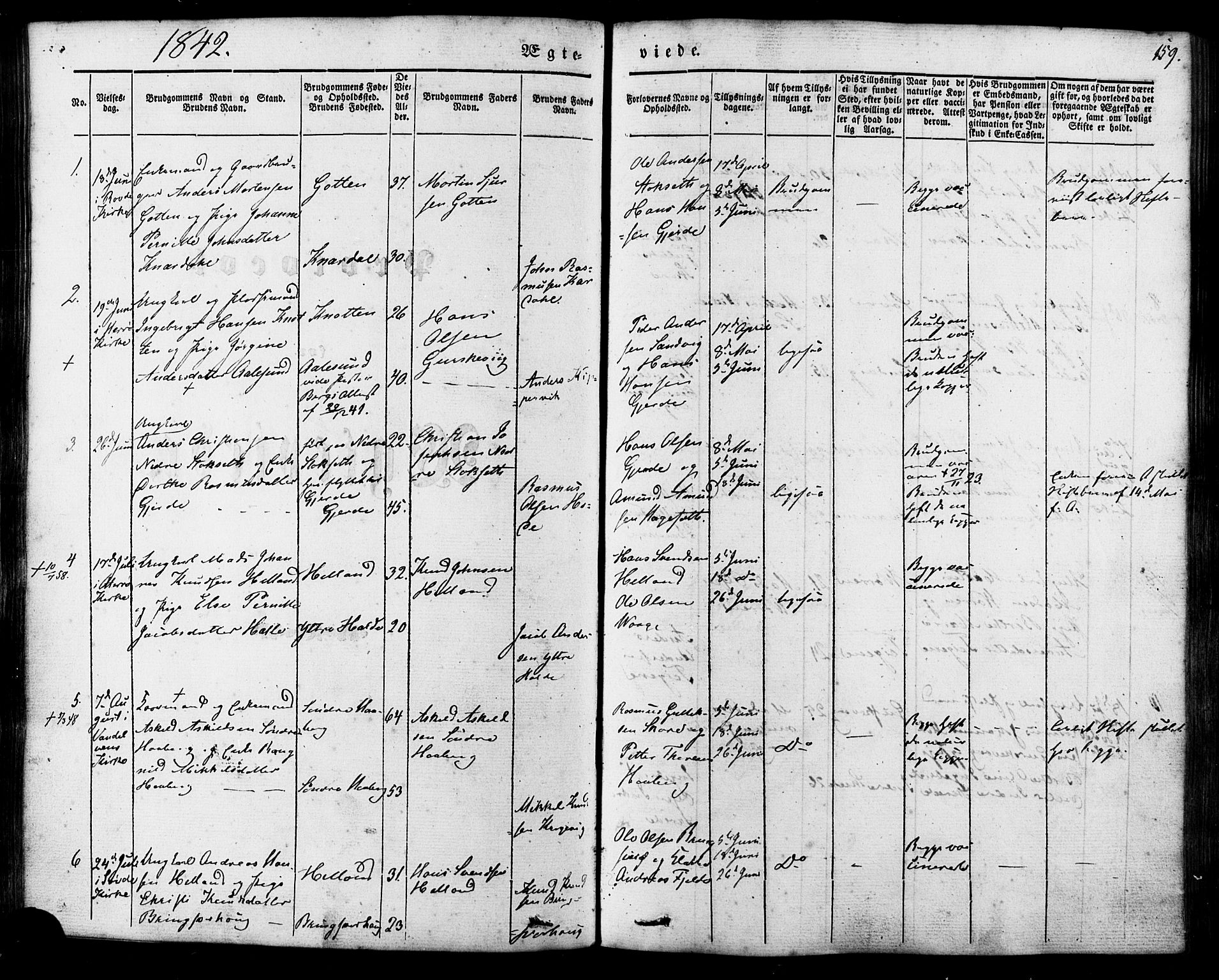 Ministerialprotokoller, klokkerbøker og fødselsregistre - Møre og Romsdal, AV/SAT-A-1454/503/L0034: Parish register (official) no. 503A02, 1841-1884, p. 159