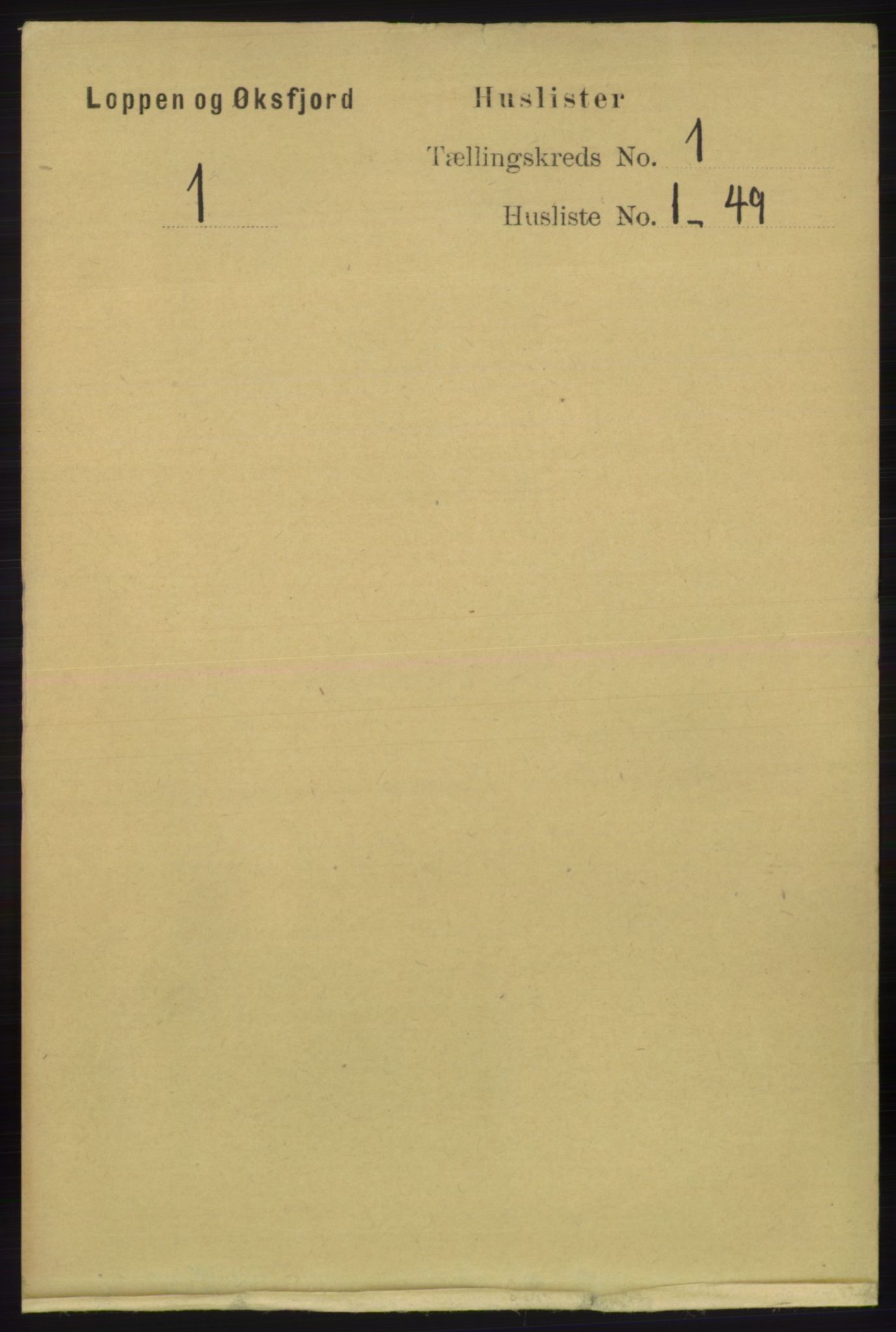 RA, 1891 census for 2014 Loppa, 1891, p. 14