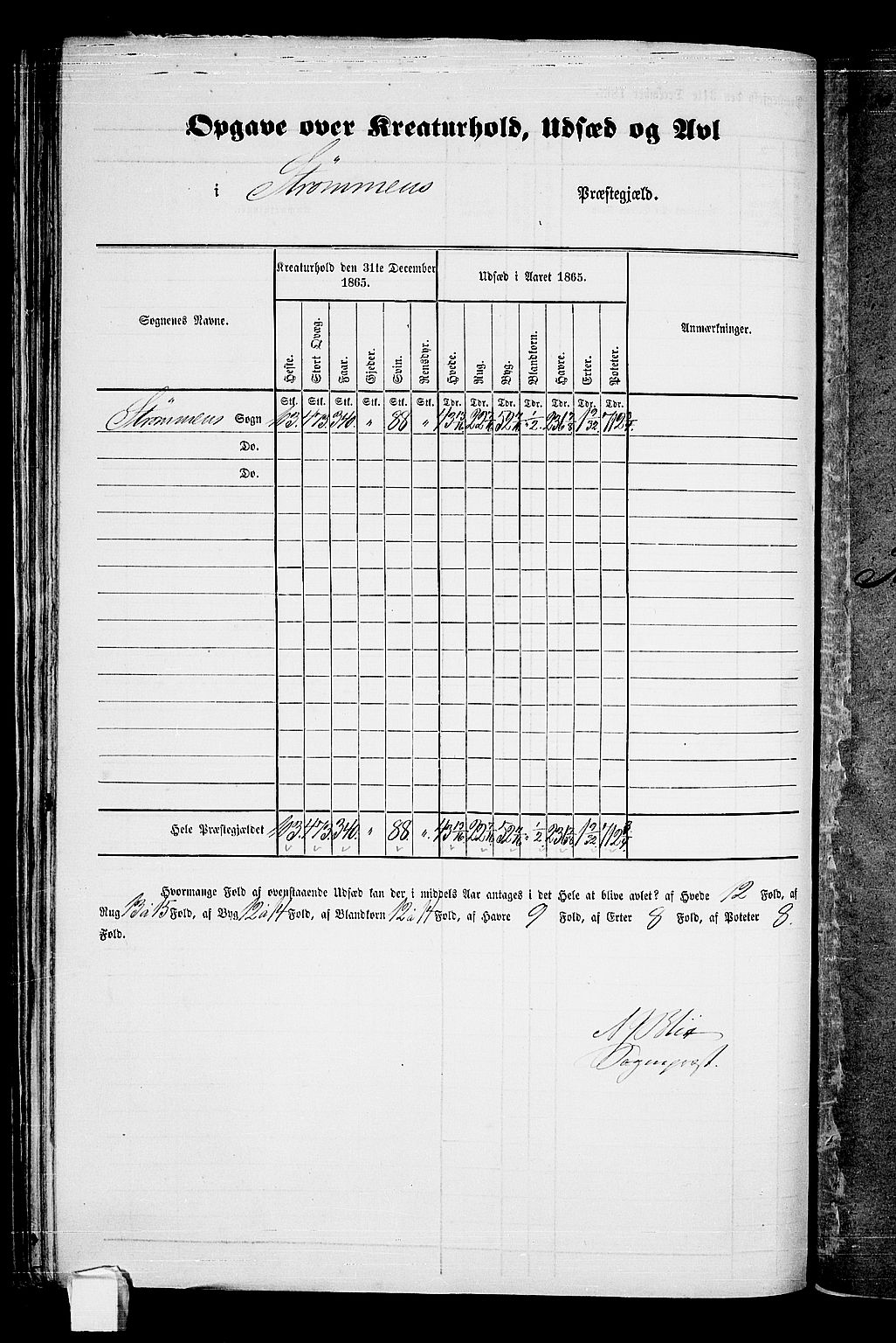 RA, 1865 census for Strømm, 1865, p. 3