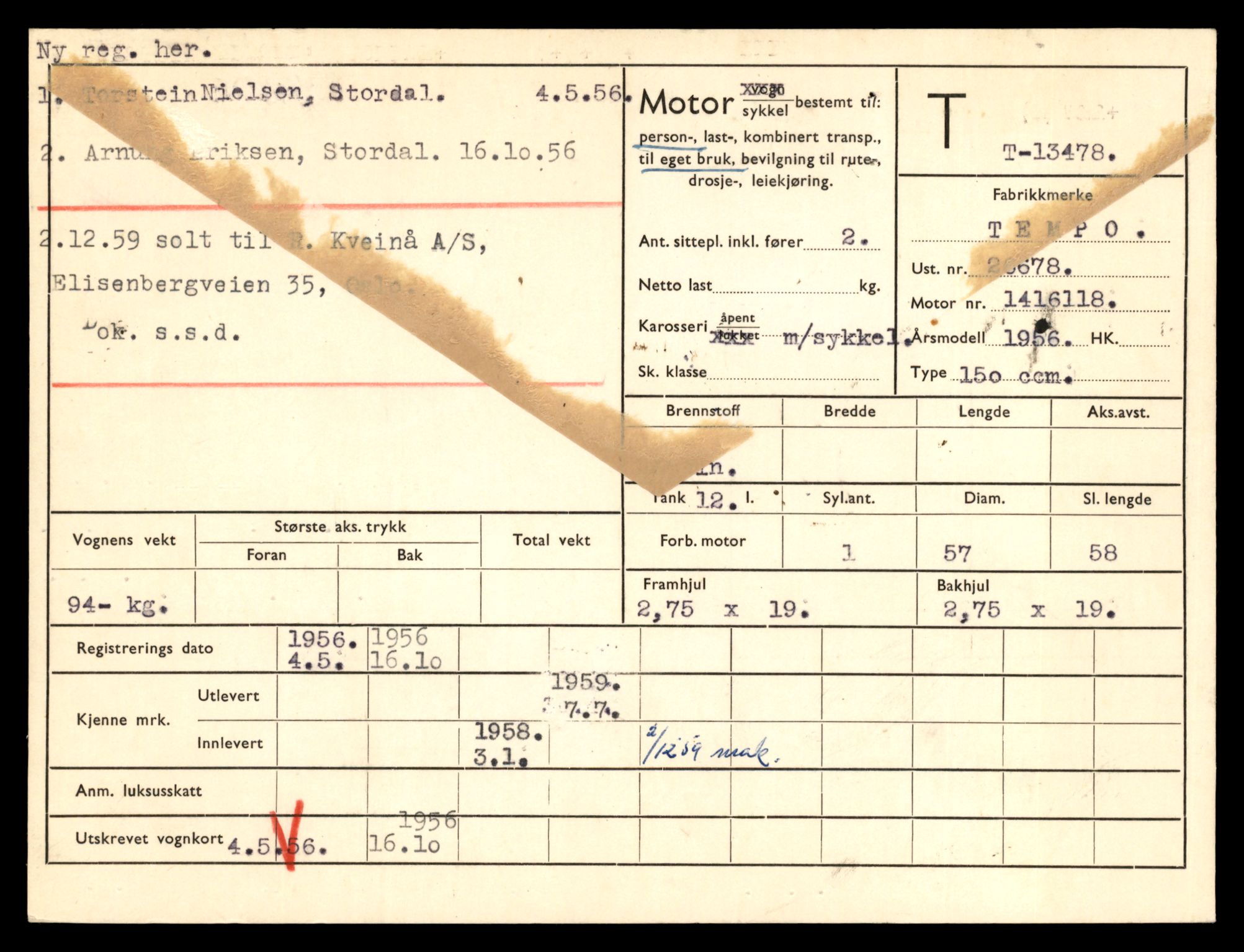 Møre og Romsdal vegkontor - Ålesund trafikkstasjon, AV/SAT-A-4099/F/Fe/L0039: Registreringskort for kjøretøy T 13361 - T 13530, 1927-1998, p. 2006