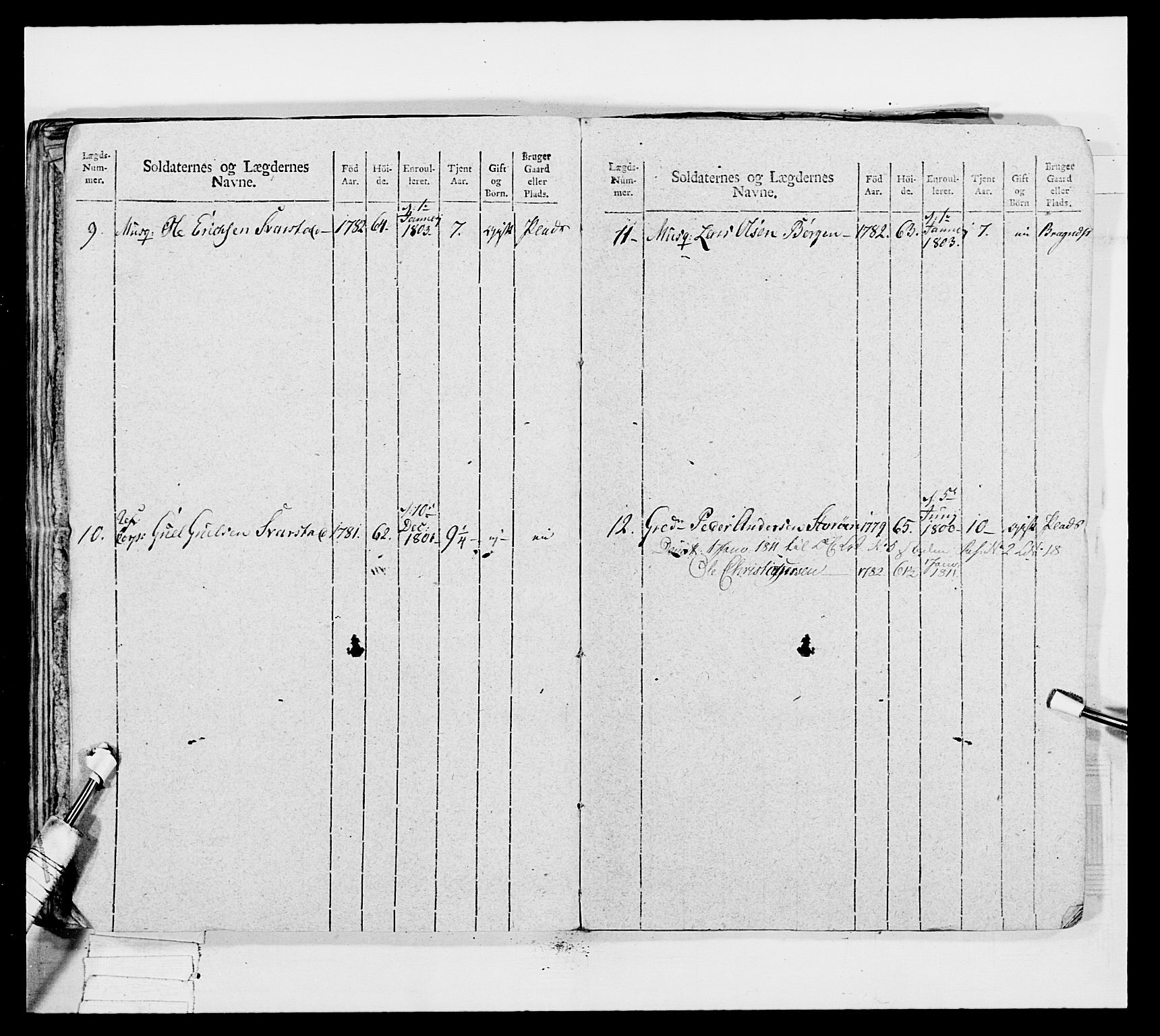 Generalitets- og kommissariatskollegiet, Det kongelige norske kommissariatskollegium, AV/RA-EA-5420/E/Eh/L0042: 1. Akershusiske nasjonale infanteriregiment, 1810, p. 207