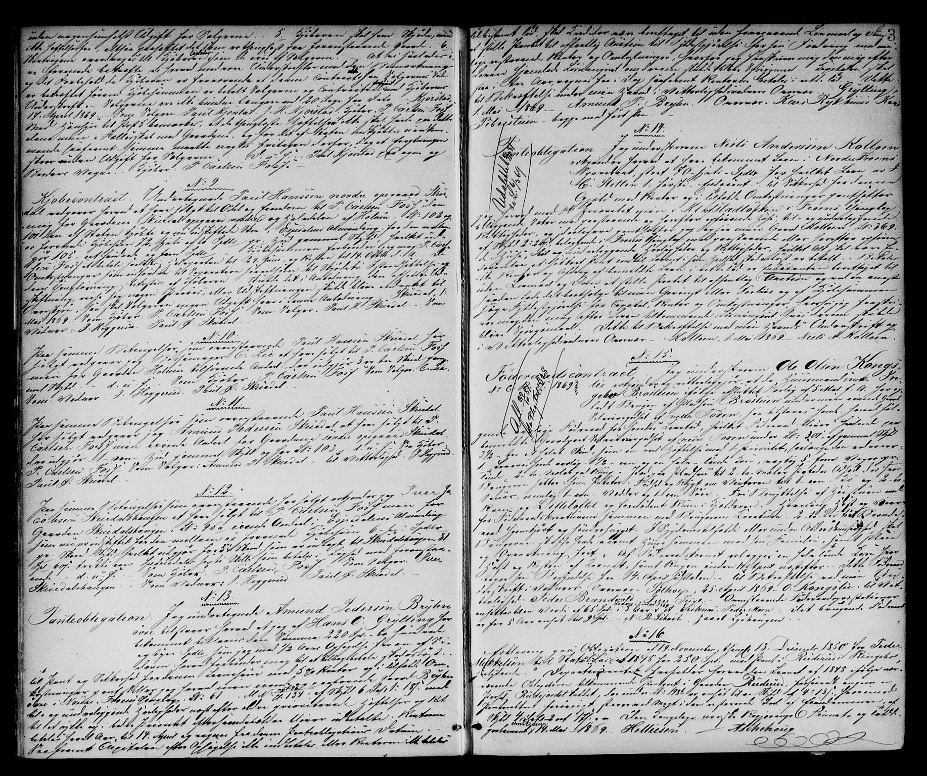 Mellom-Gudbrandsdal sorenskriveri, AV/SAH-TING-038/H/Hb/L0005: Mortgage book no. 5, 1869-1873, p. 3