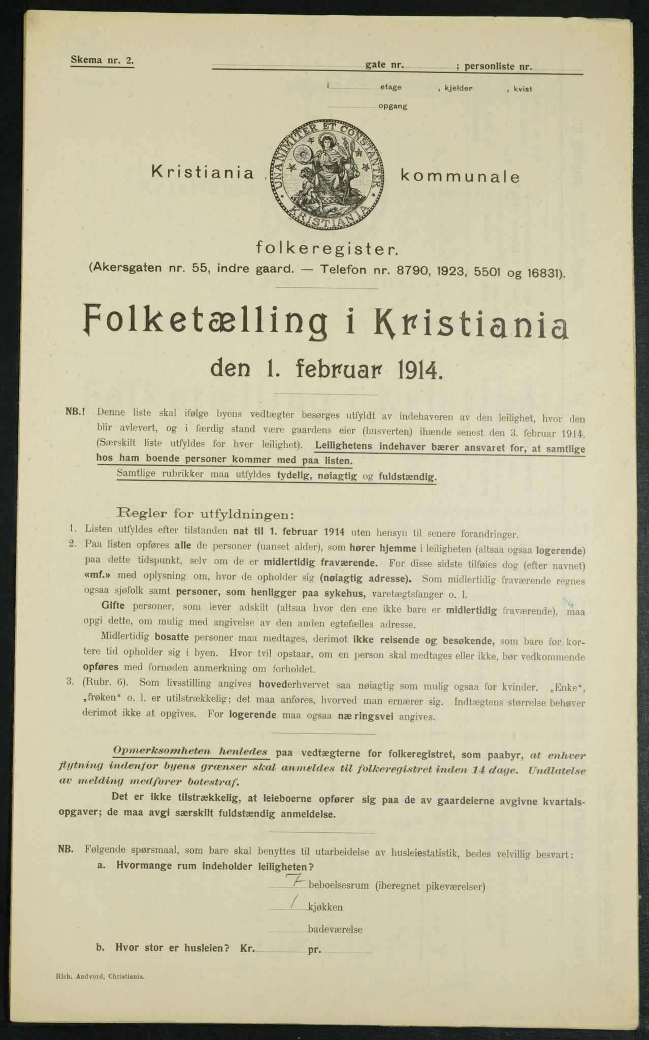 OBA, Municipal Census 1914 for Kristiania, 1914, p. 13037