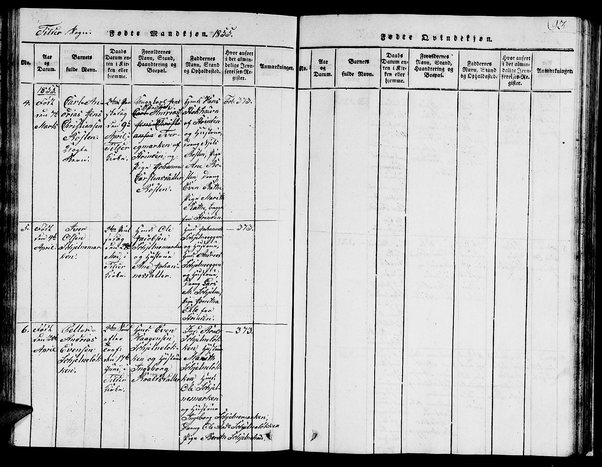 Ministerialprotokoller, klokkerbøker og fødselsregistre - Sør-Trøndelag, SAT/A-1456/621/L0458: Parish register (copy) no. 621C01, 1816-1865, p. 93