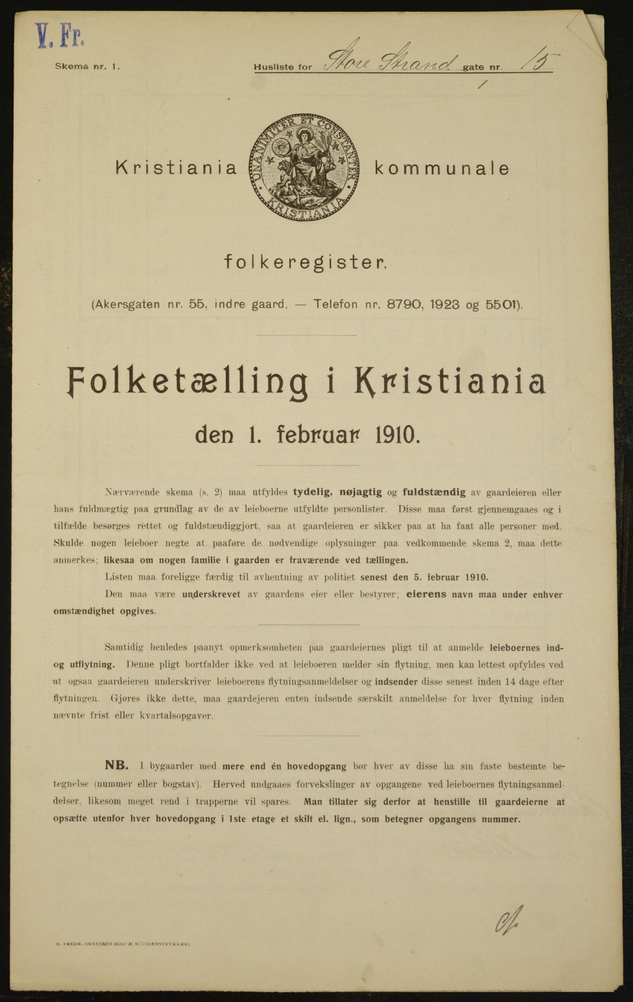 OBA, Municipal Census 1910 for Kristiania, 1910, p. 97755