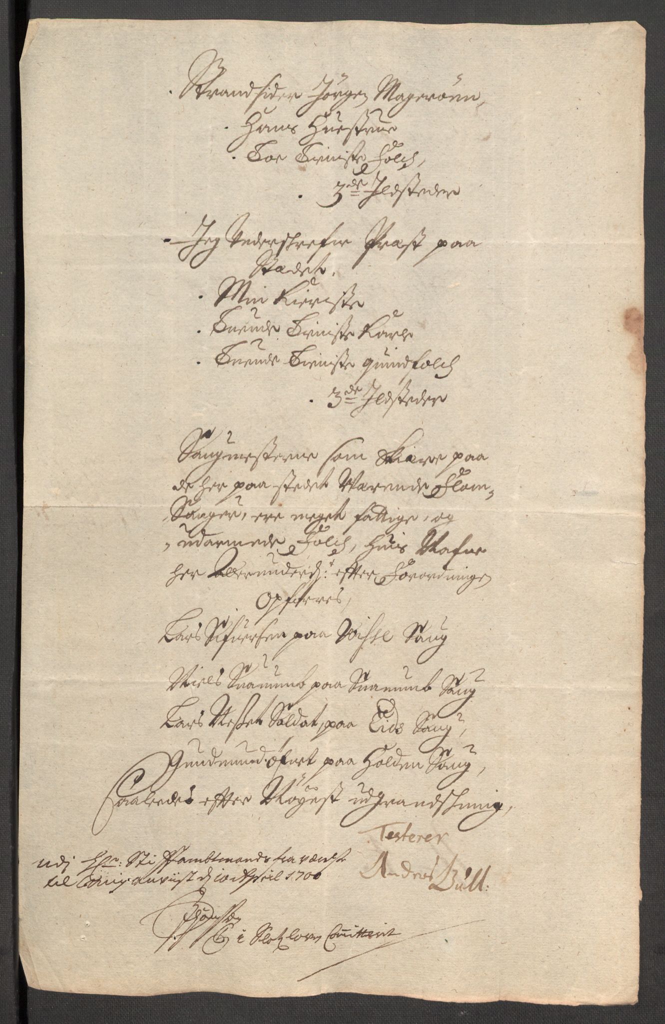 Rentekammeret inntil 1814, Reviderte regnskaper, Fogderegnskap, AV/RA-EA-4092/R57/L3853: Fogderegnskap Fosen, 1698-1699, p. 396