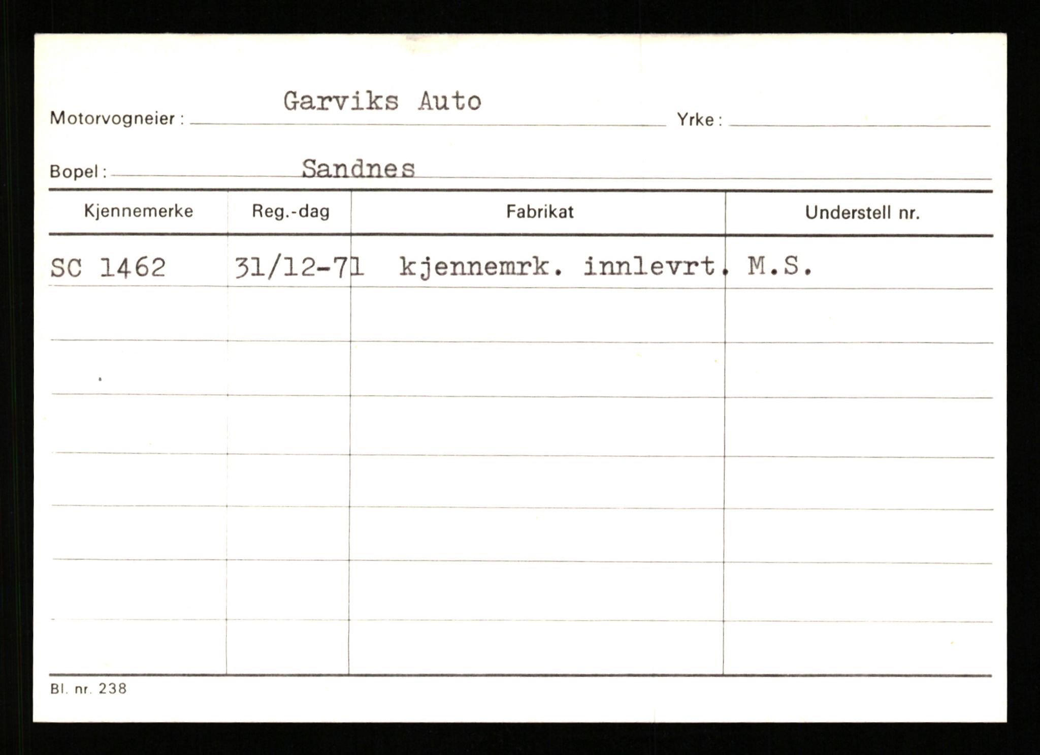 Stavanger trafikkstasjon, AV/SAST-A-101942/0/G/L0001: Registreringsnummer: 0 - 5782, 1930-1971, p. 973