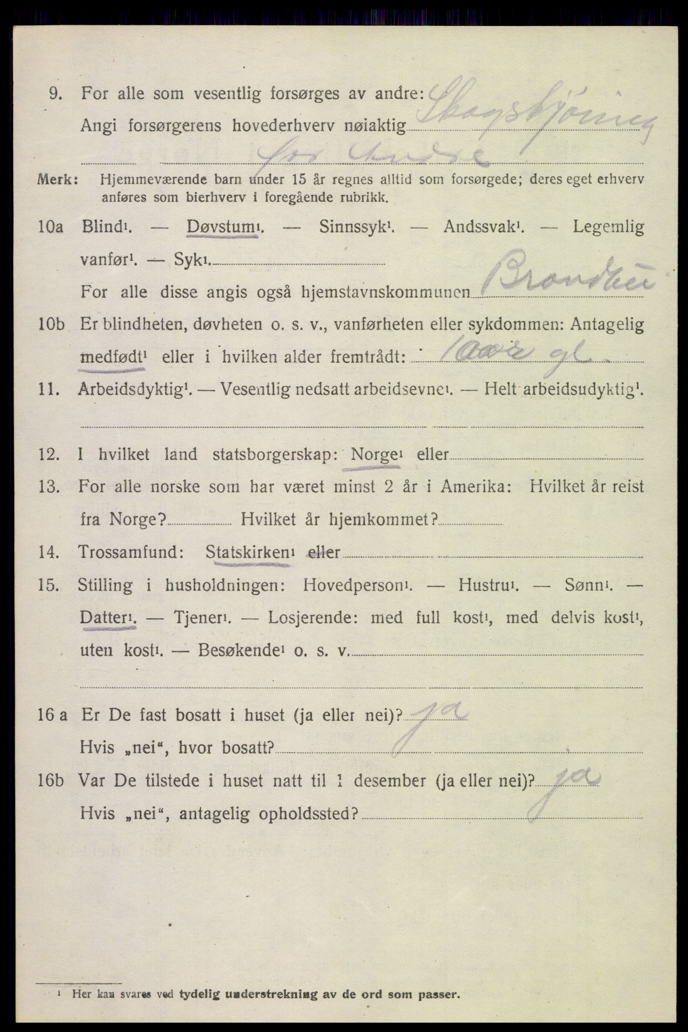 SAH, 1920 census for Brandbu, 1920, p. 1944