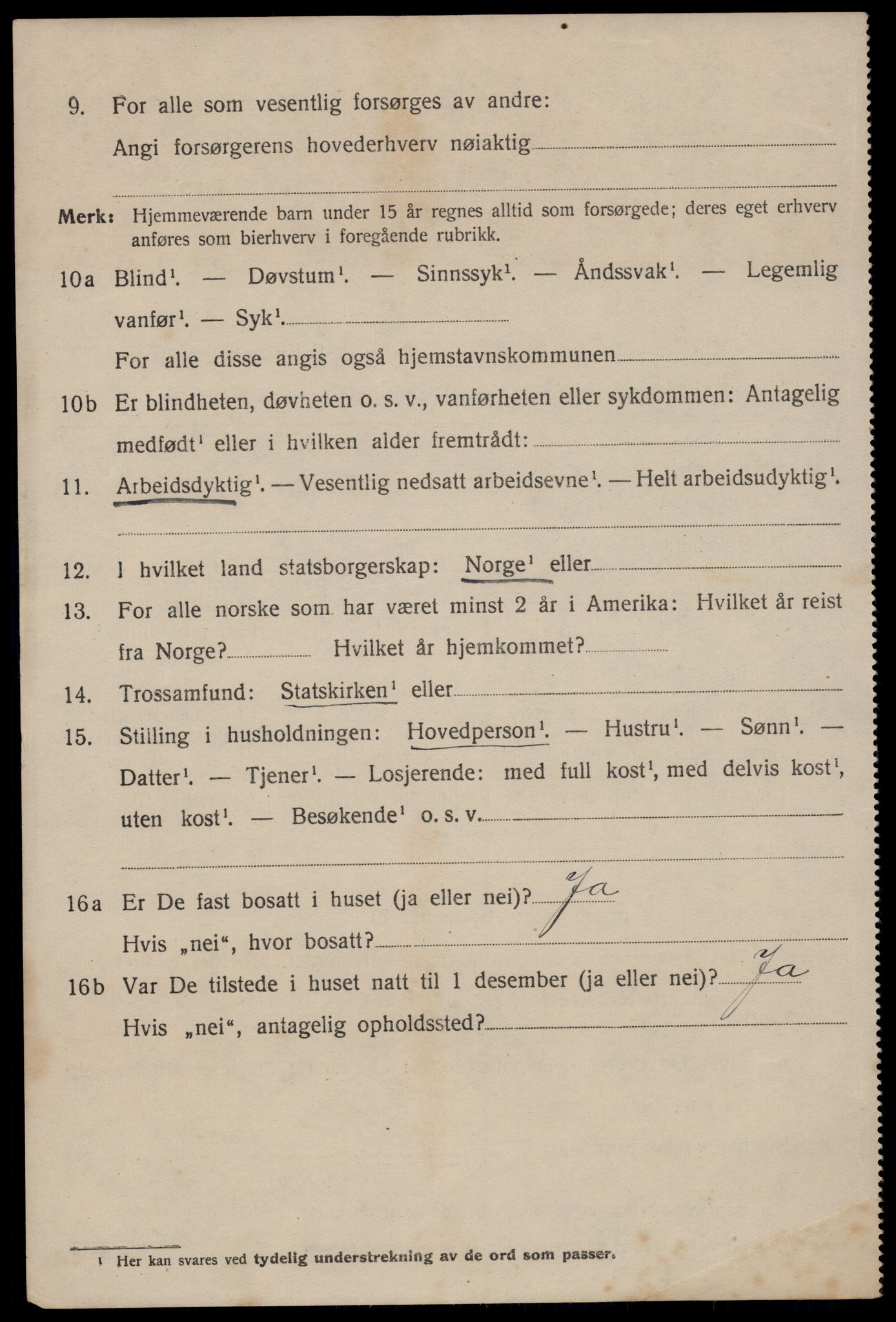 SAST, 1920 census for Stavanger, 1920, p. 61423