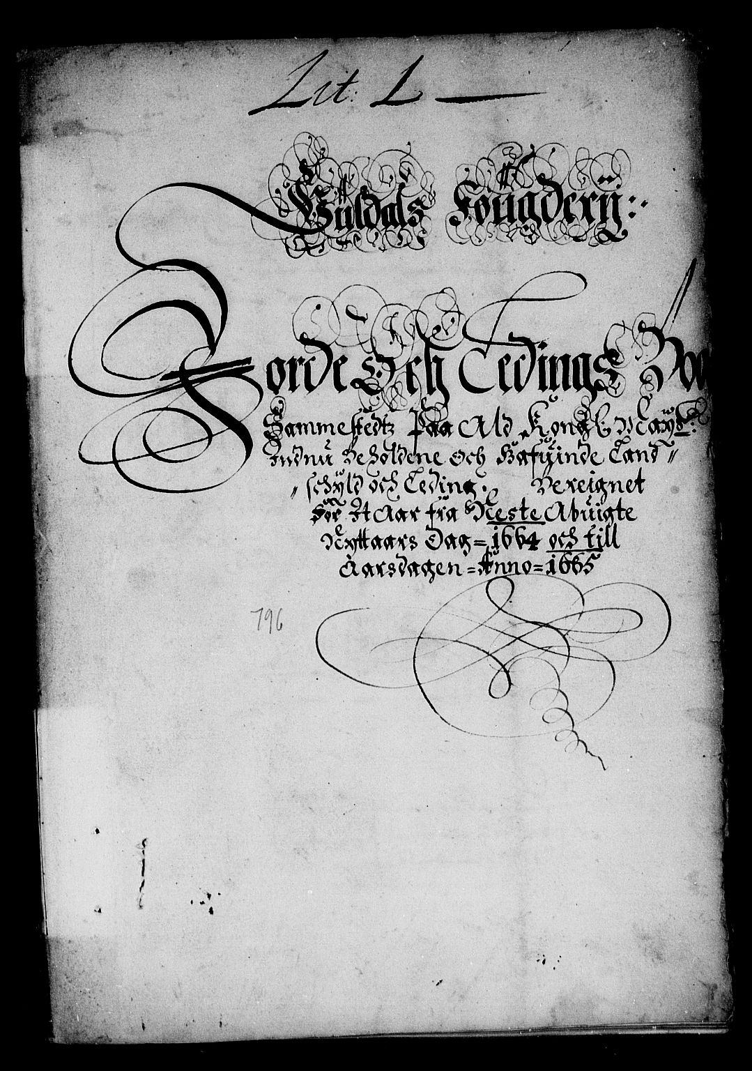 Rentekammeret inntil 1814, Reviderte regnskaper, Stiftamtstueregnskaper, Trondheim stiftamt og Nordland amt, AV/RA-EA-6044/R/Rd/L0008: Trondheim stiftamt, 1664