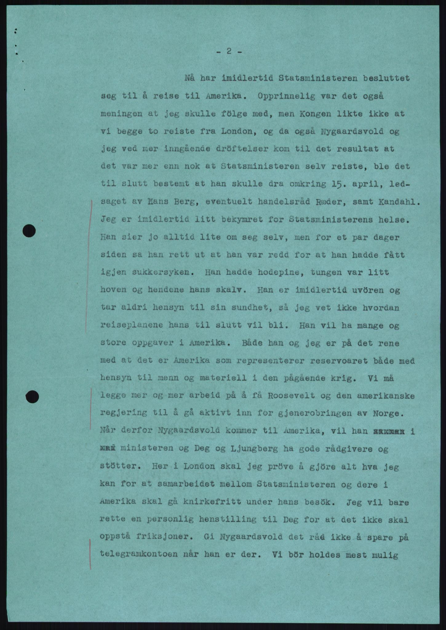 Lie, Trygve, RA/PA-1407/D/L0003: Blandet korrespondanse., 1940-1948, p. 5