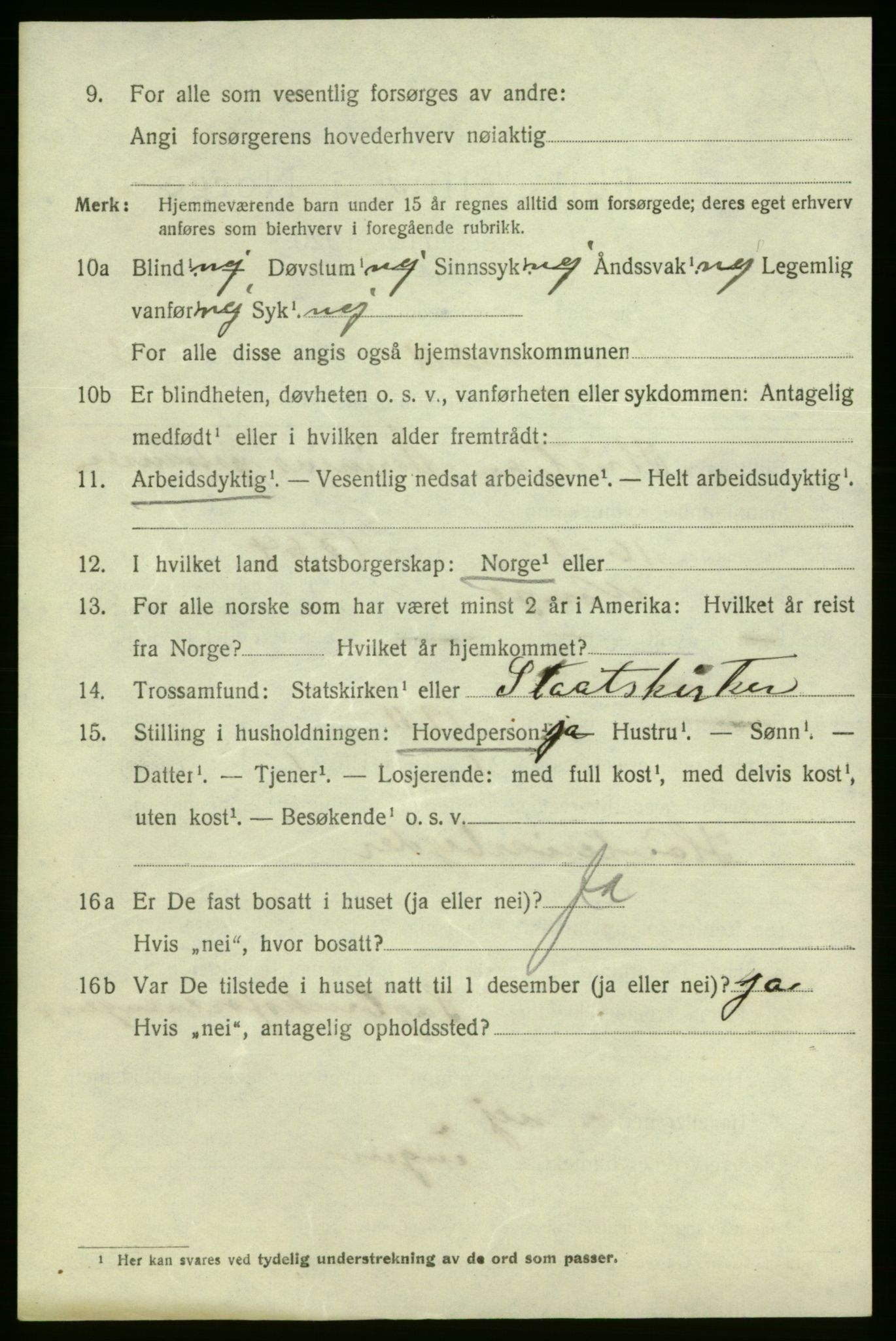 SAO, 1920 census for Fredrikshald, 1920, p. 10589