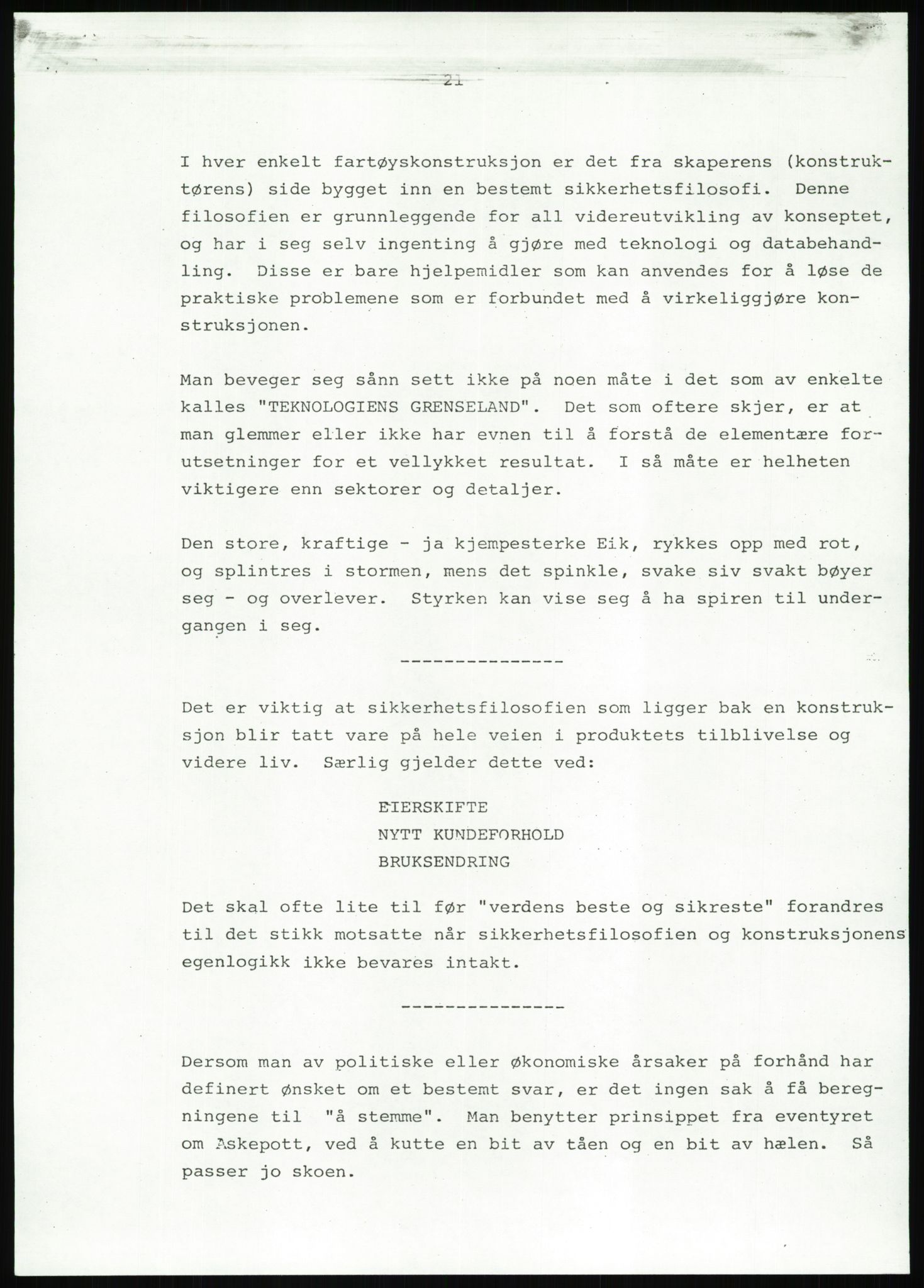 Justisdepartementet, Granskningskommisjonen ved Alexander Kielland-ulykken 27.3.1980, AV/RA-S-1165/D/L0022: Y Forskningsprosjekter (Y8-Y9)/Z Diverse (Doku.liste + Z1-Z15 av 15), 1980-1981, p. 399