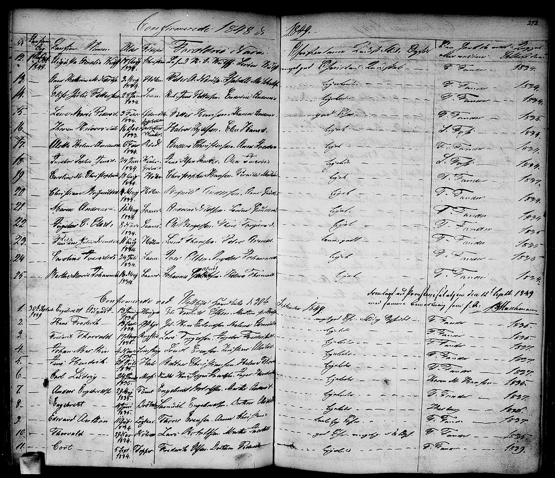 Vestby prestekontor Kirkebøker, AV/SAO-A-10893/F/Fa/L0006: Parish register (official) no. I 6, 1827-1849, p. 272