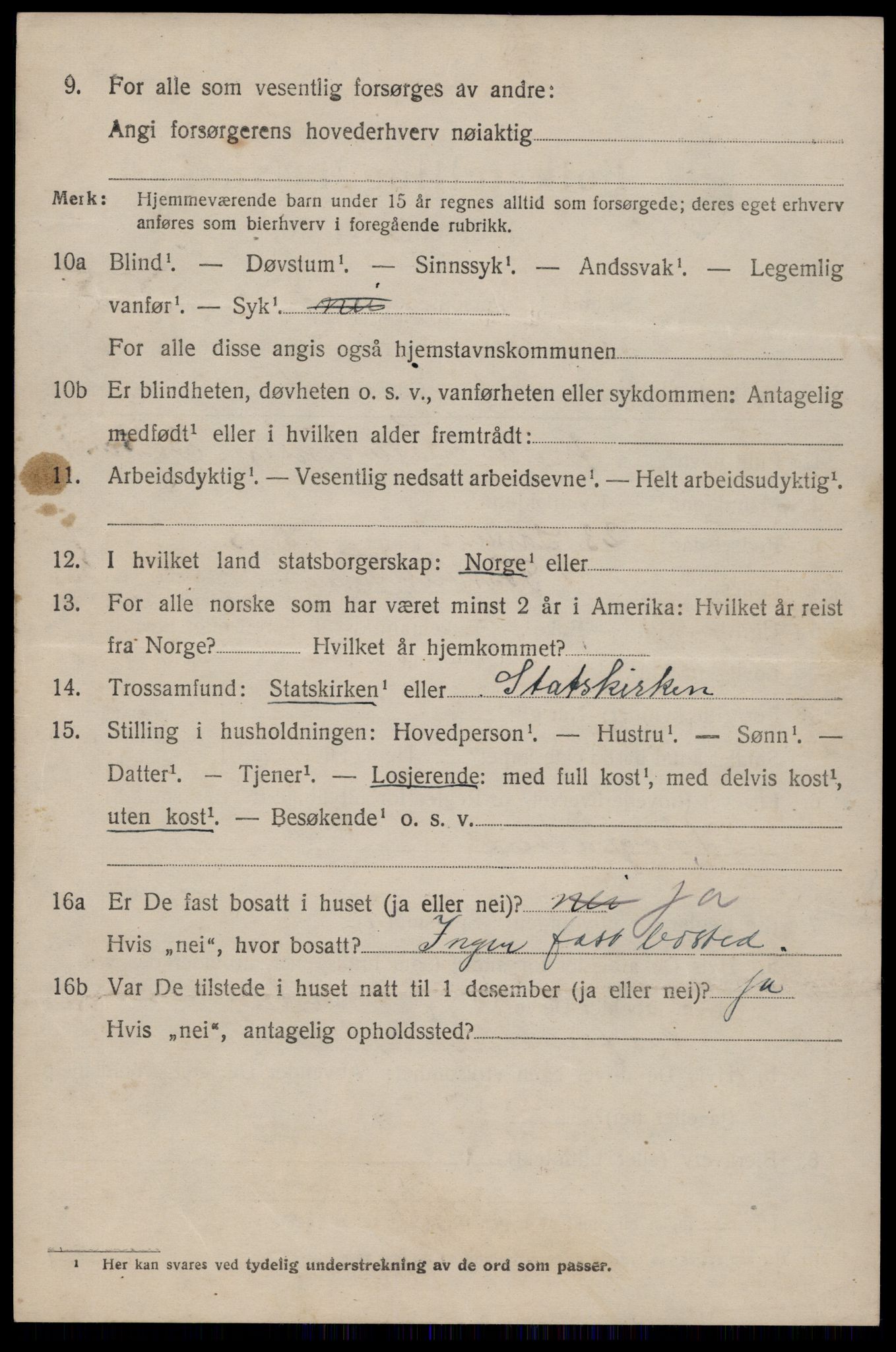 SAKO, 1920 census for Nissedal, 1920, p. 3896