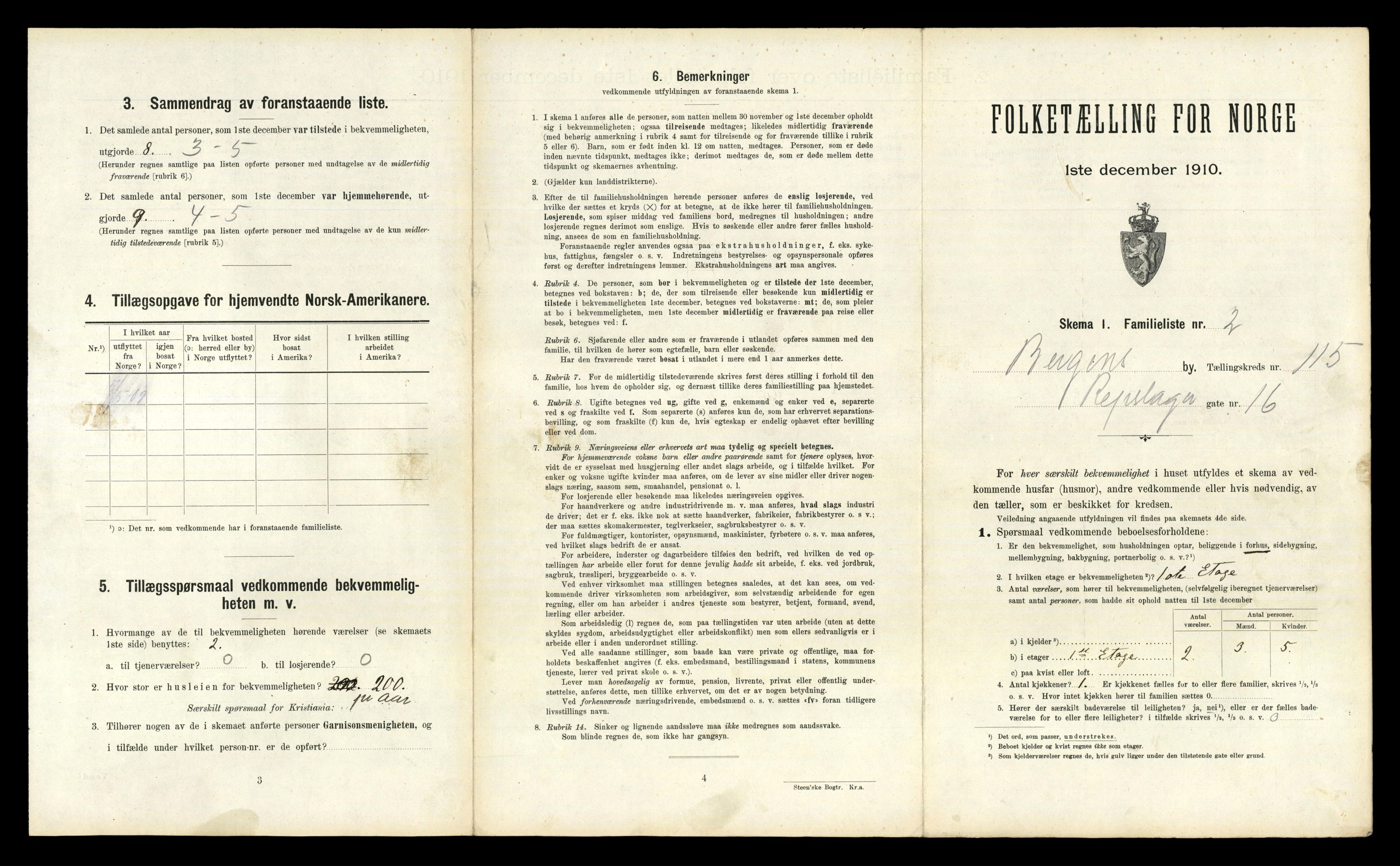 RA, 1910 census for Bergen, 1910, p. 40131