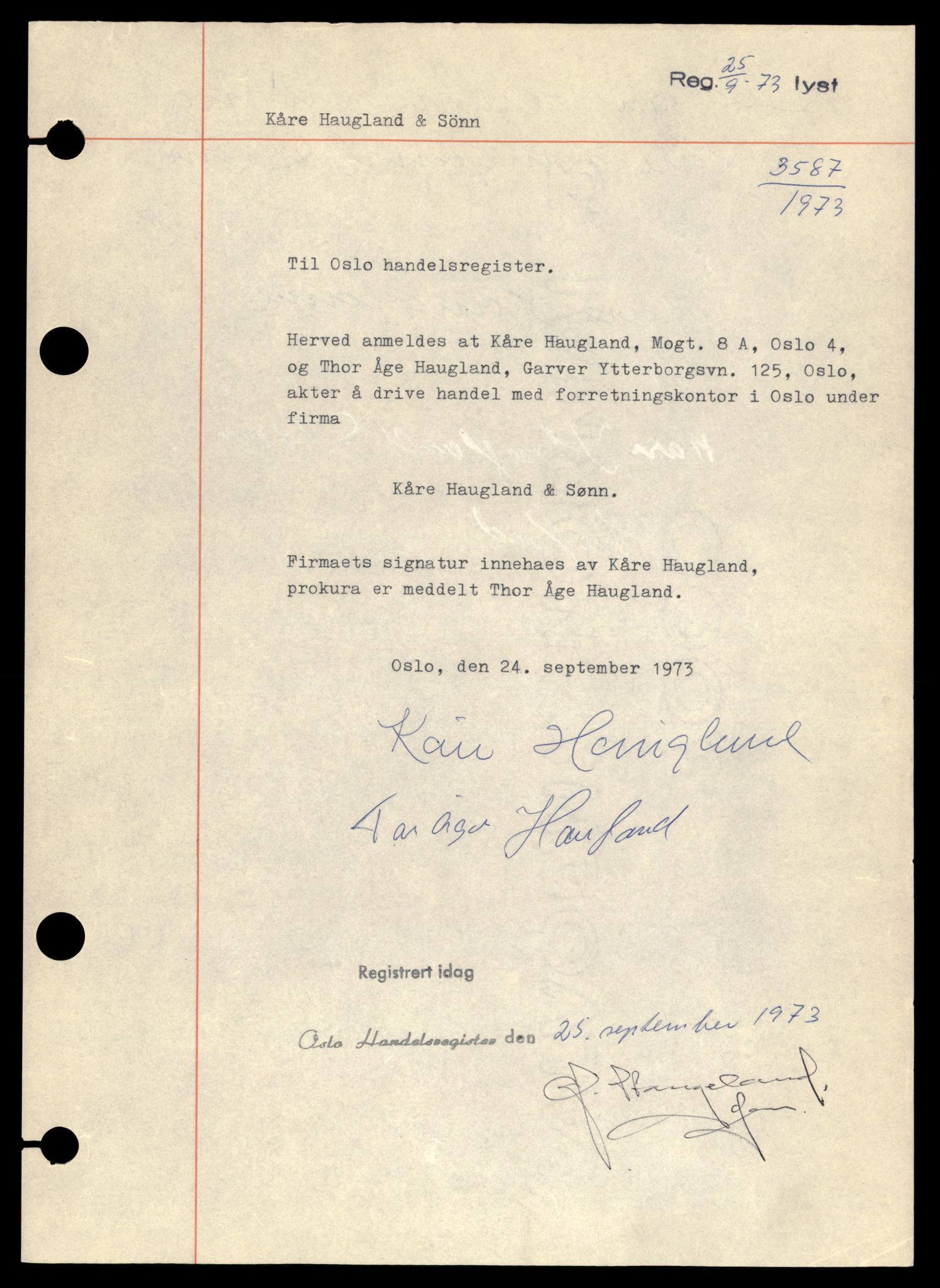 Oslo byfogd, Handelsregisteret, AV/SAT-A-10867/G/Gb/Gba/L0022: Enkeltmannsforetak, Ka-Kjek, 1944-1990