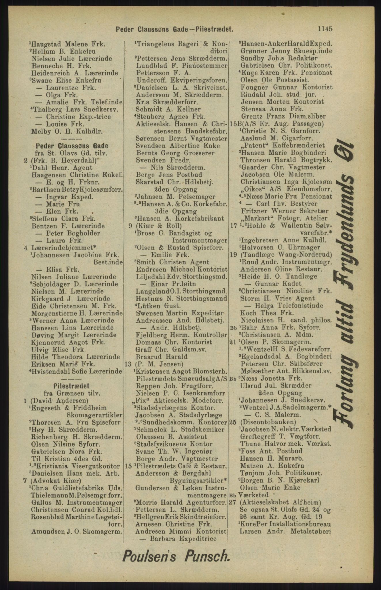 Kristiania/Oslo adressebok, PUBL/-, 1904, p. 1145