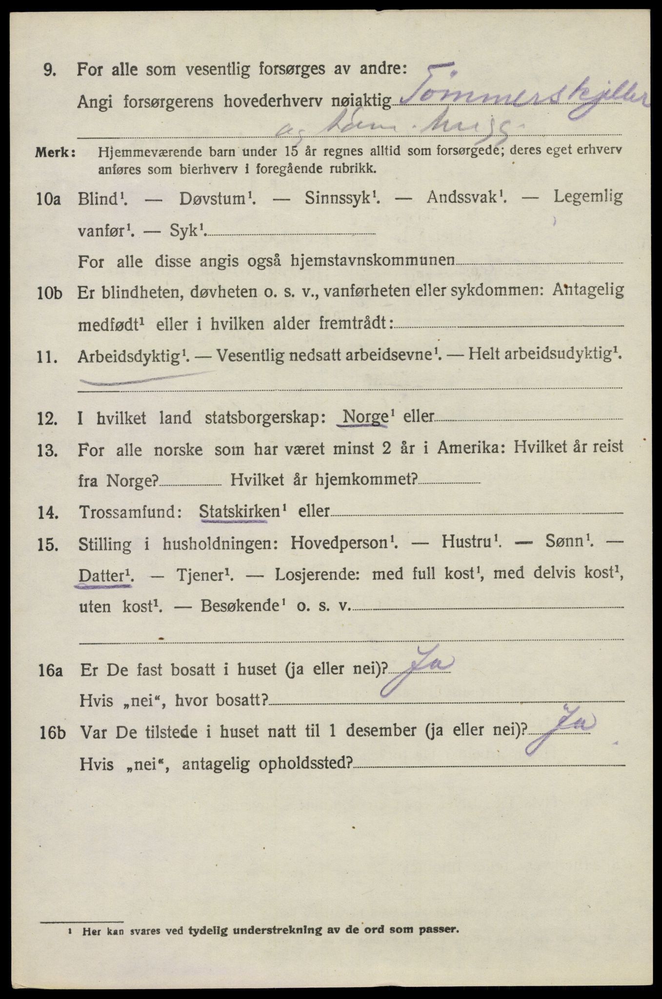 SAO, 1920 census for Høland, 1920, p. 10254