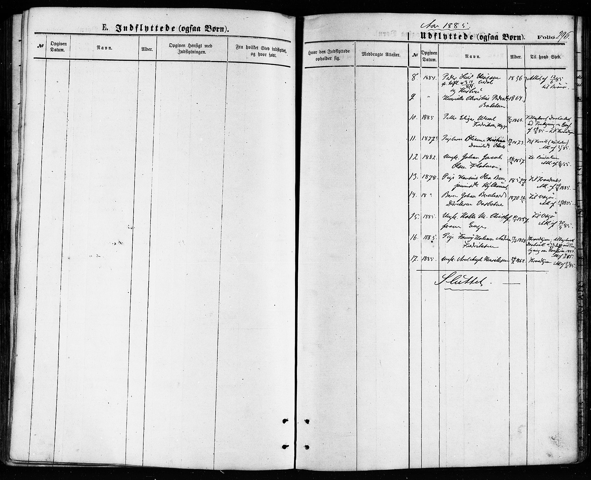 Ministerialprotokoller, klokkerbøker og fødselsregistre - Nordland, AV/SAT-A-1459/814/L0225: Parish register (official) no. 814A06, 1875-1885, p. 296