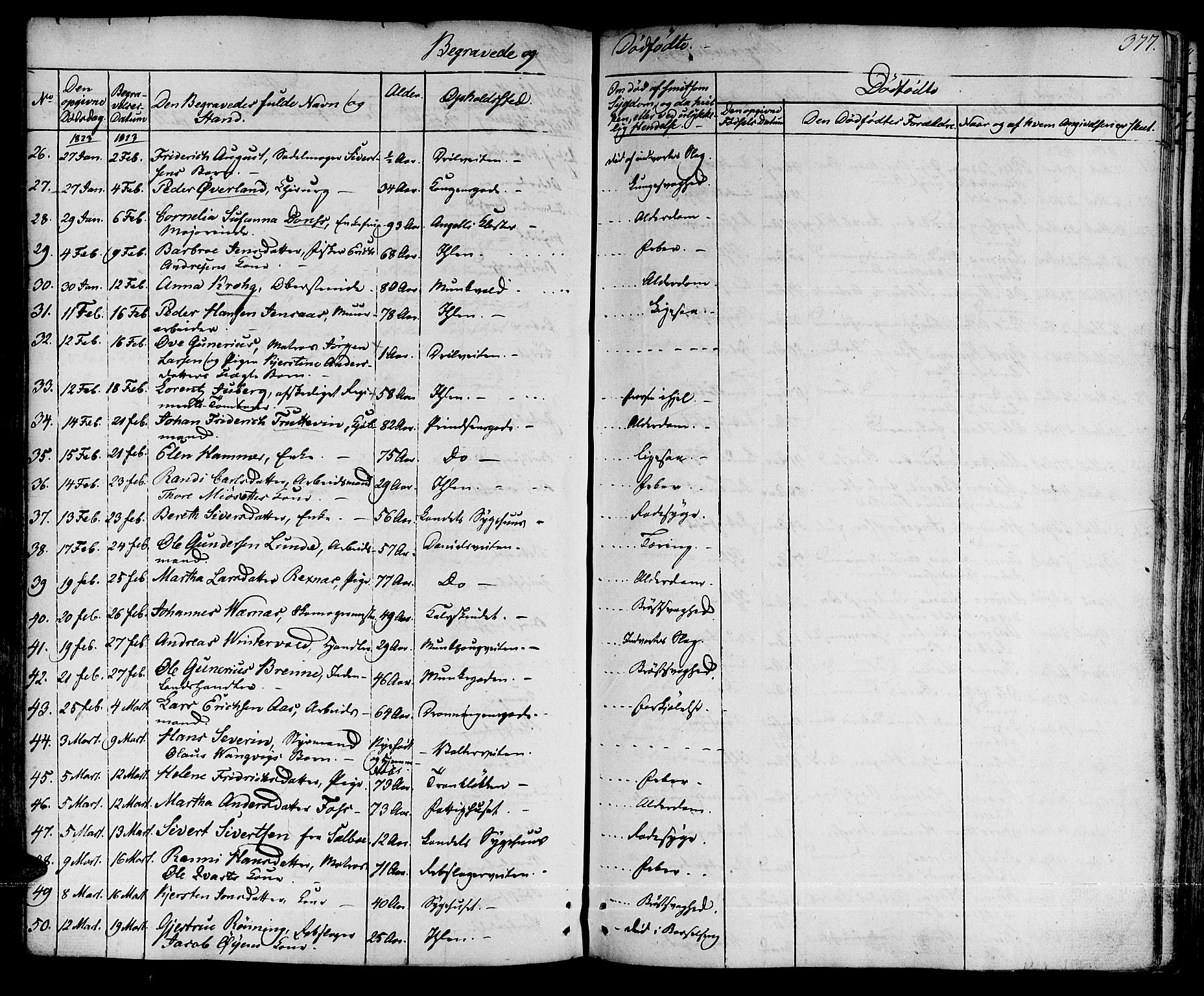 Ministerialprotokoller, klokkerbøker og fødselsregistre - Sør-Trøndelag, SAT/A-1456/601/L0045: Parish register (official) no. 601A13, 1821-1831, p. 377