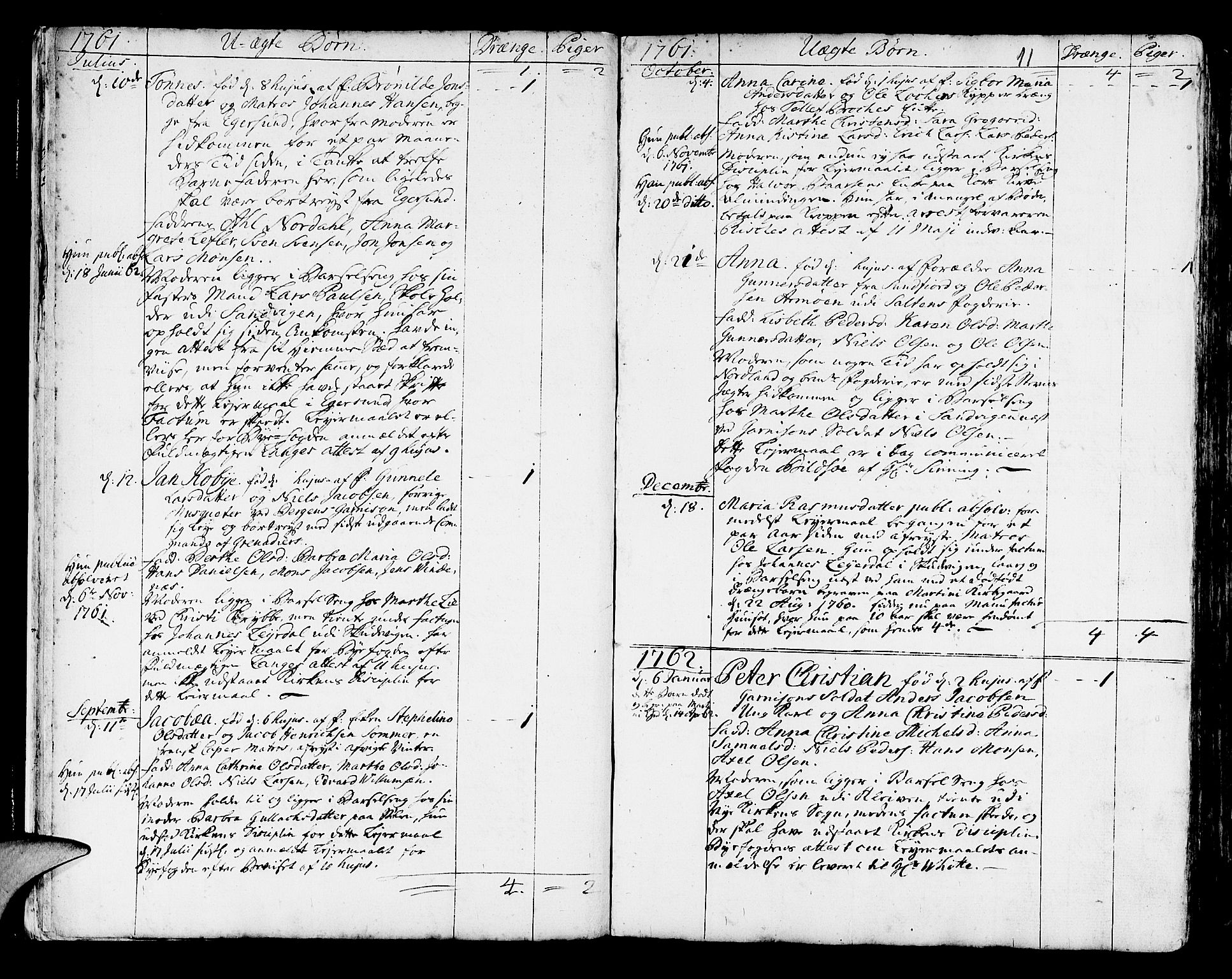 Korskirken sokneprestembete, SAB/A-76101/H/Haa/L0005: Parish register (official) no. A 5, 1751-1789, p. 268