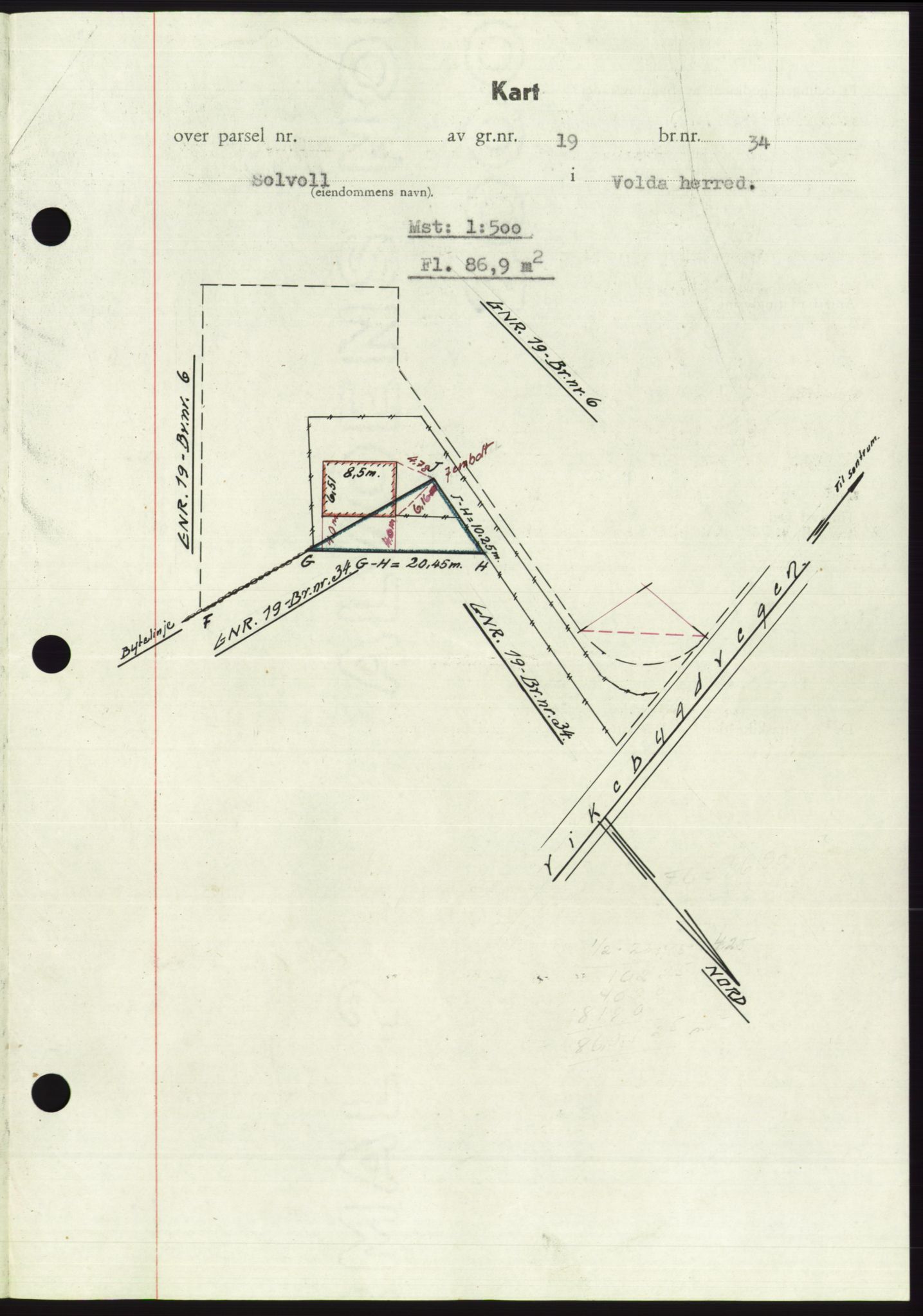 Søre Sunnmøre sorenskriveri, AV/SAT-A-4122/1/2/2C/L0086: Mortgage book no. 12A, 1949-1950, Diary no: : 227/1950