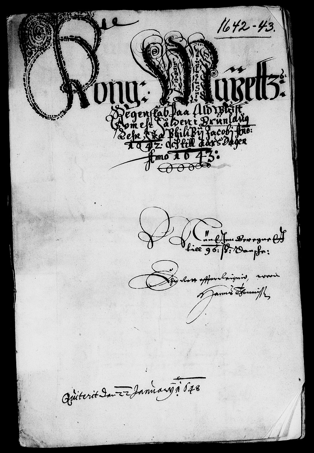 Rentekammeret inntil 1814, Reviderte regnskaper, Lensregnskaper, AV/RA-EA-5023/R/Rb/Rbl/L0008: Brunla len, 1641-1644