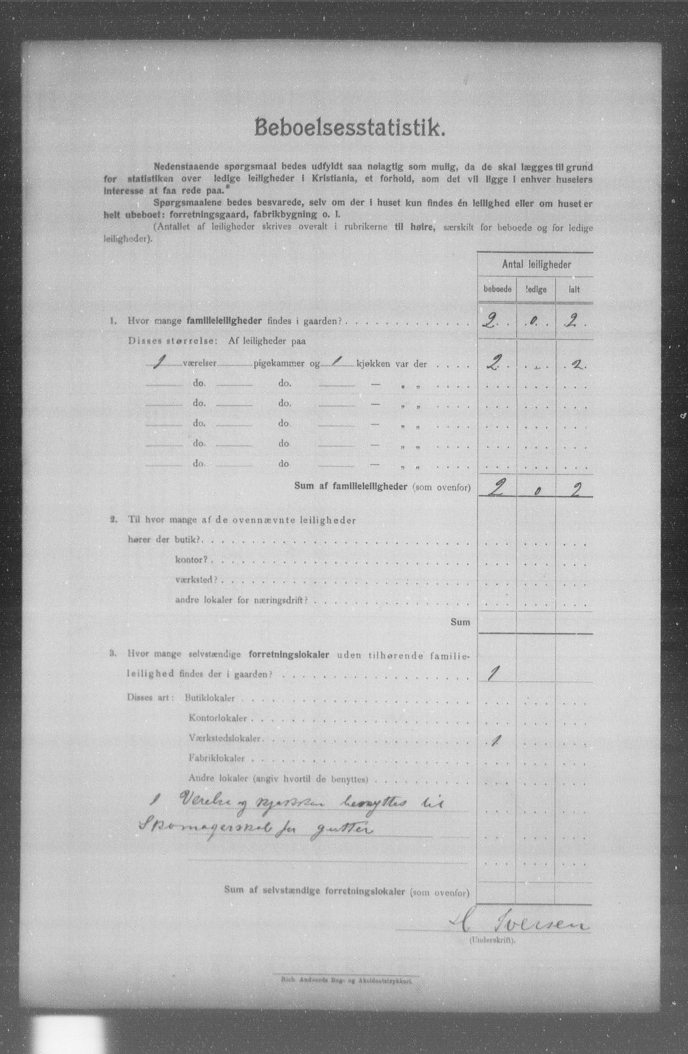 OBA, Municipal Census 1904 for Kristiania, 1904, p. 8438