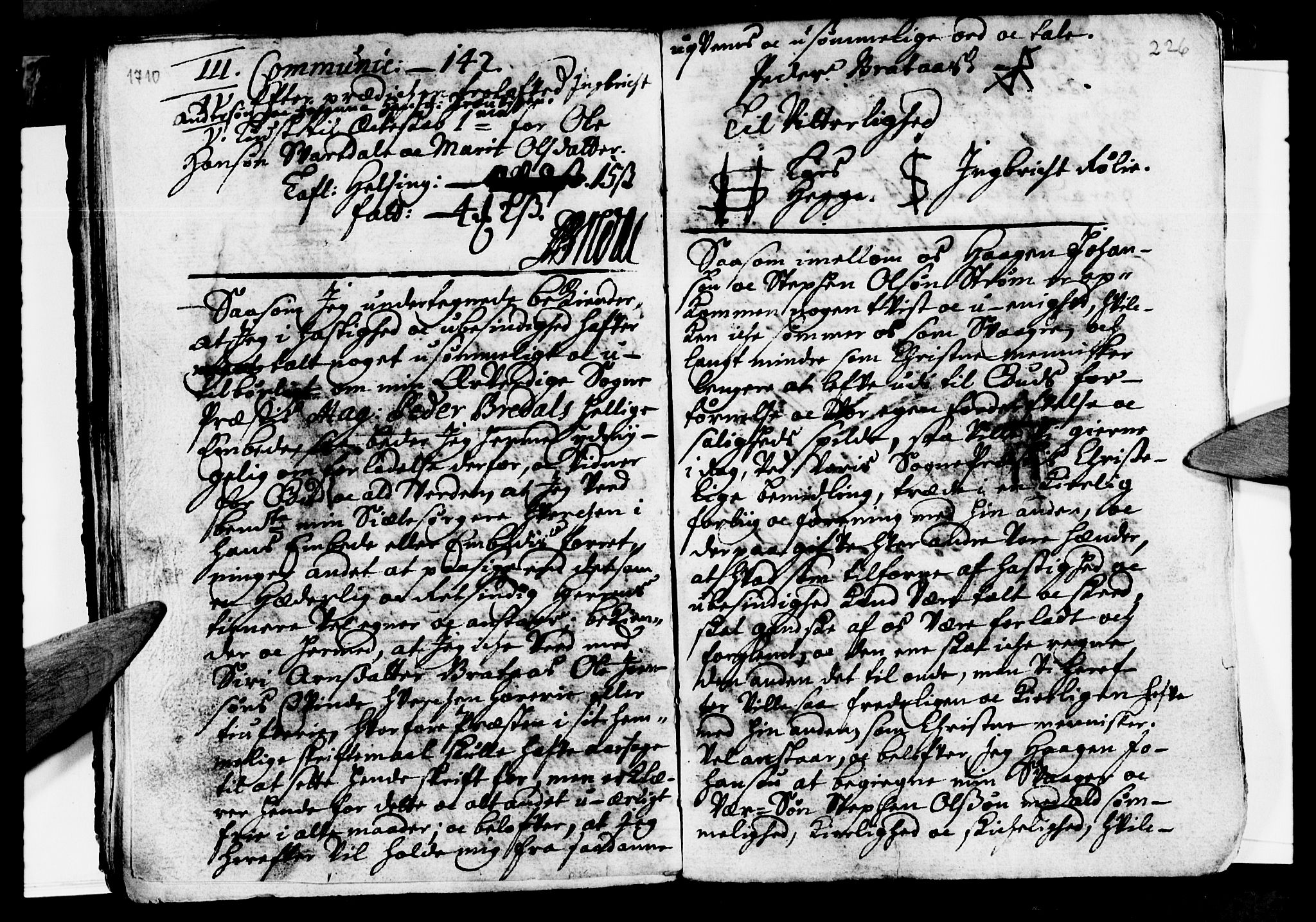 Ministerialprotokoller, klokkerbøker og fødselsregistre - Nordland, AV/SAT-A-1459/814/L0220: Parish register (official) no. 814A01, 1677-1717, p. 226