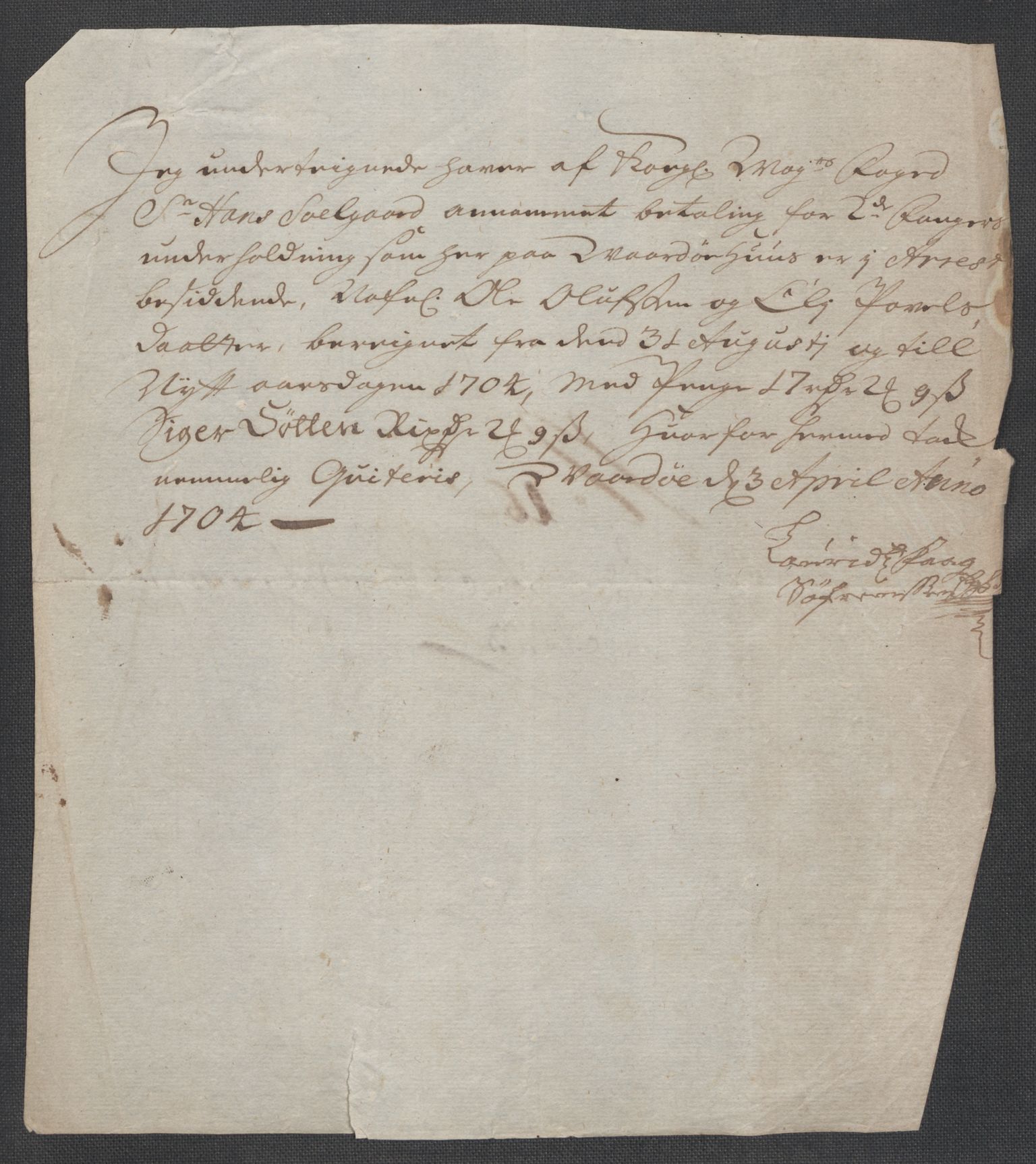 Rentekammeret inntil 1814, Reviderte regnskaper, Fogderegnskap, RA/EA-4092/R69/L4852: Fogderegnskap Finnmark/Vardøhus, 1701-1704, p. 362