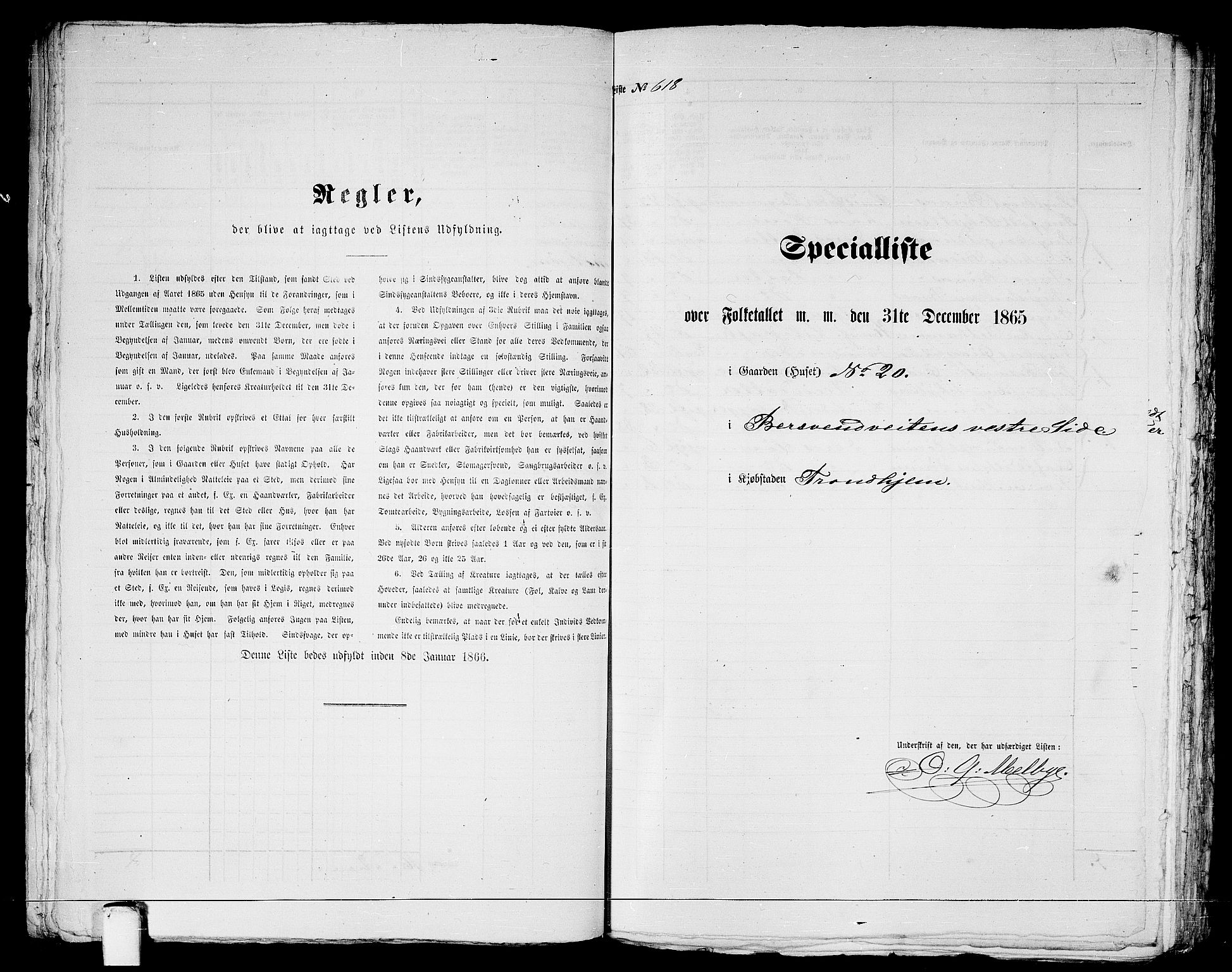 RA, 1865 census for Trondheim, 1865, p. 1285