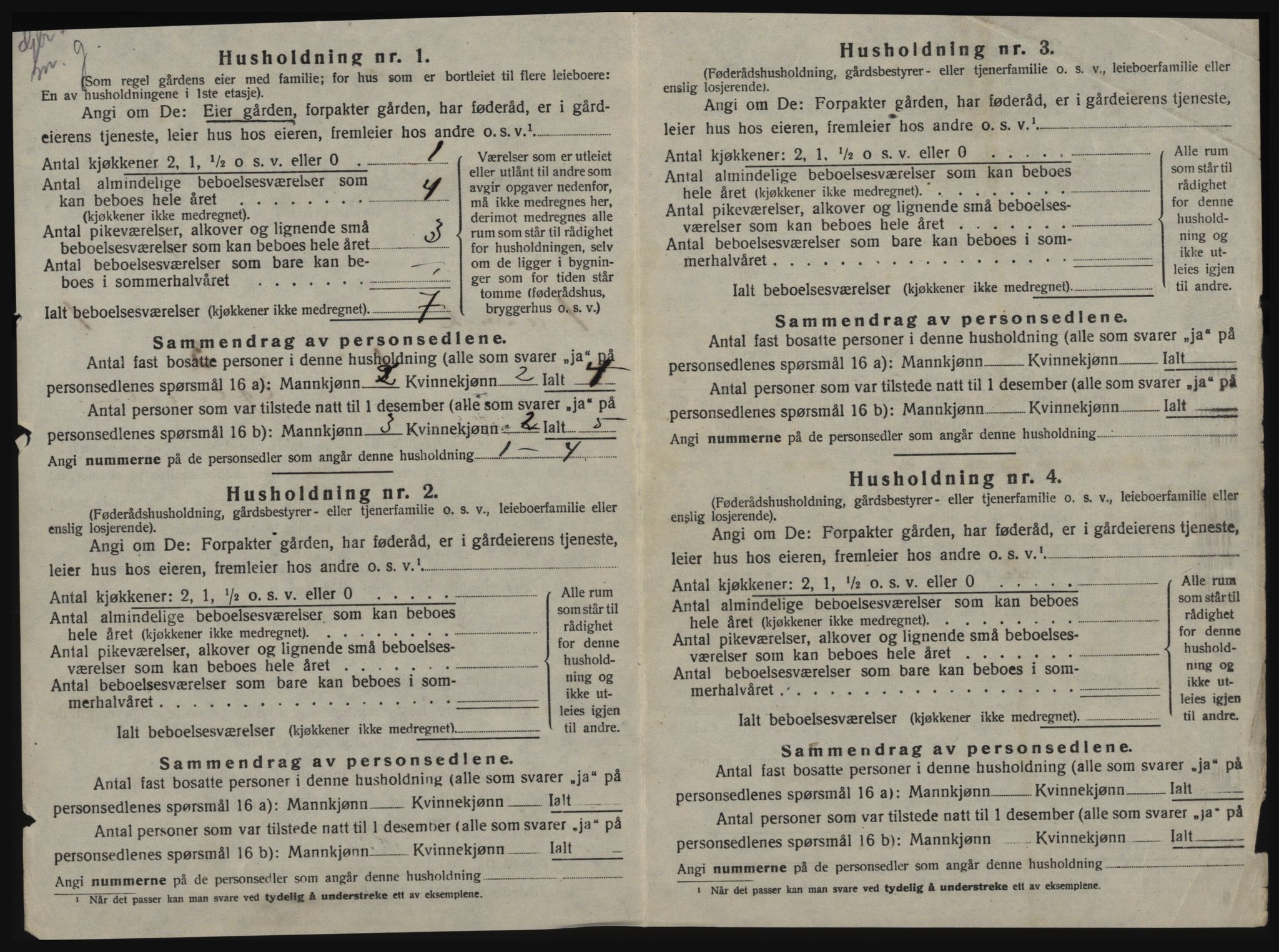 SAT, 1920 census for Buvik, 1920, p. 17