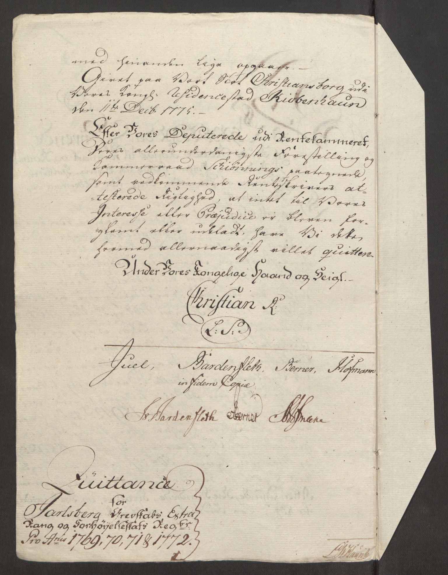 Rentekammeret inntil 1814, Reviderte regnskaper, Fogderegnskap, RA/EA-4092/R32/L1960: Ekstraskatten Jarlsberg grevskap, 1762-1772, p. 234