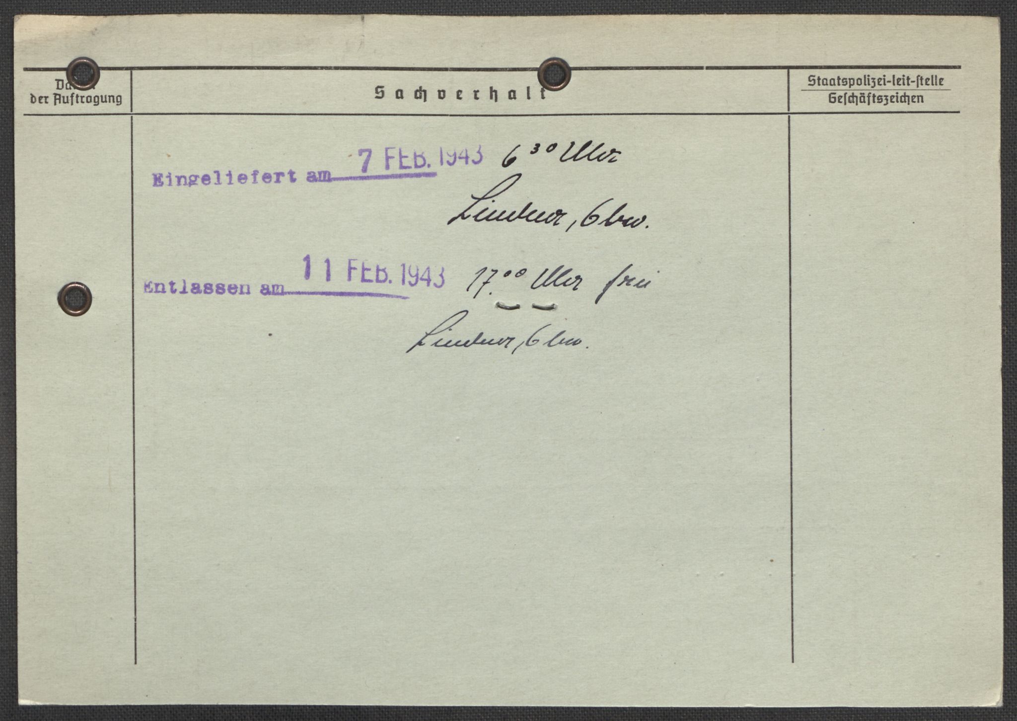 Befehlshaber der Sicherheitspolizei und des SD, AV/RA-RAFA-5969/E/Ea/Eaa/L0008: Register over norske fanger i Møllergata 19: Oelze-Ru, 1940-1945, p. 585