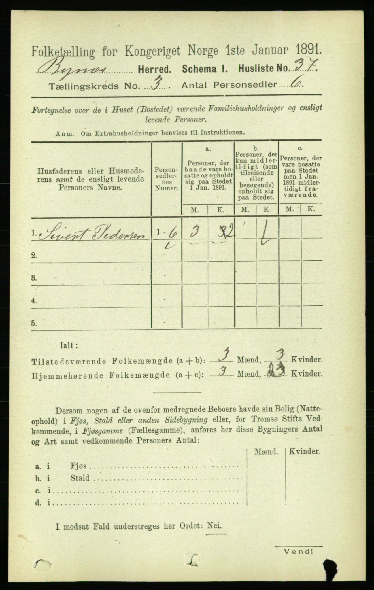 RA, 1891 census for 1655 Byneset, 1891, p. 1278