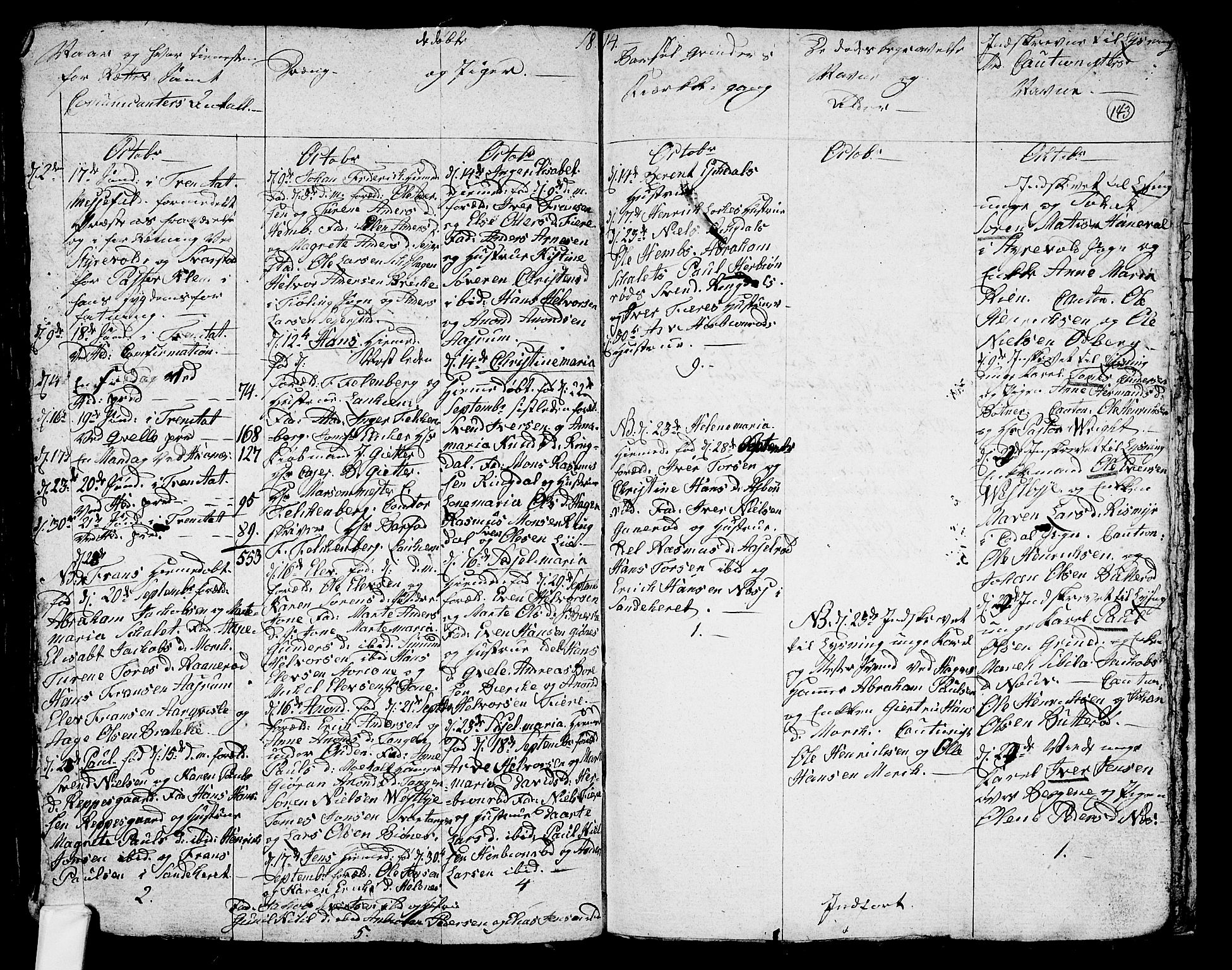 Hedrum kirkebøker, SAKO/A-344/G/Ga/L0002: Parish register (copy) no. I 2, 1803-1817, p. 143
