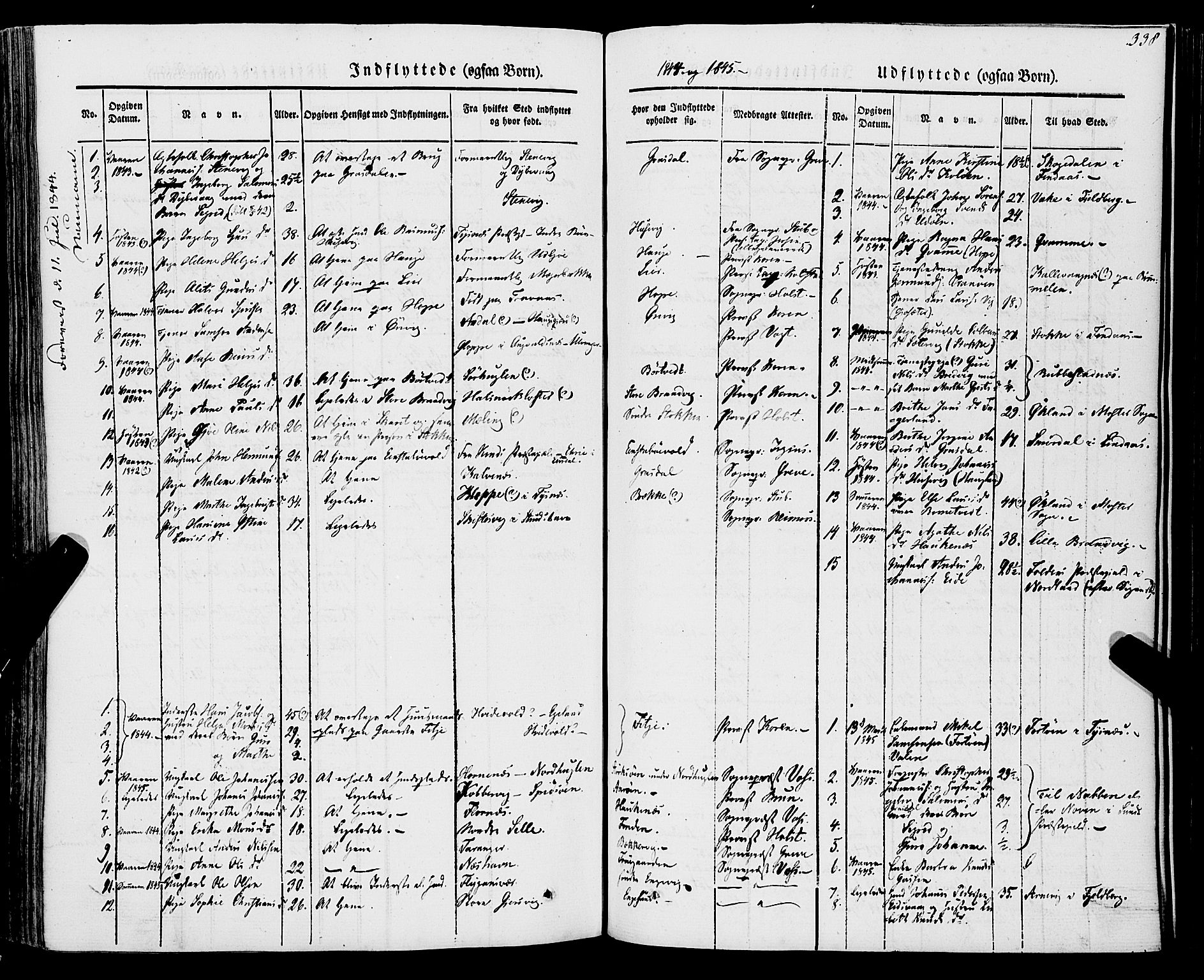 Stord sokneprestembete, AV/SAB-A-78201/H/Haa: Parish register (official) no. A 7, 1841-1861, p. 338