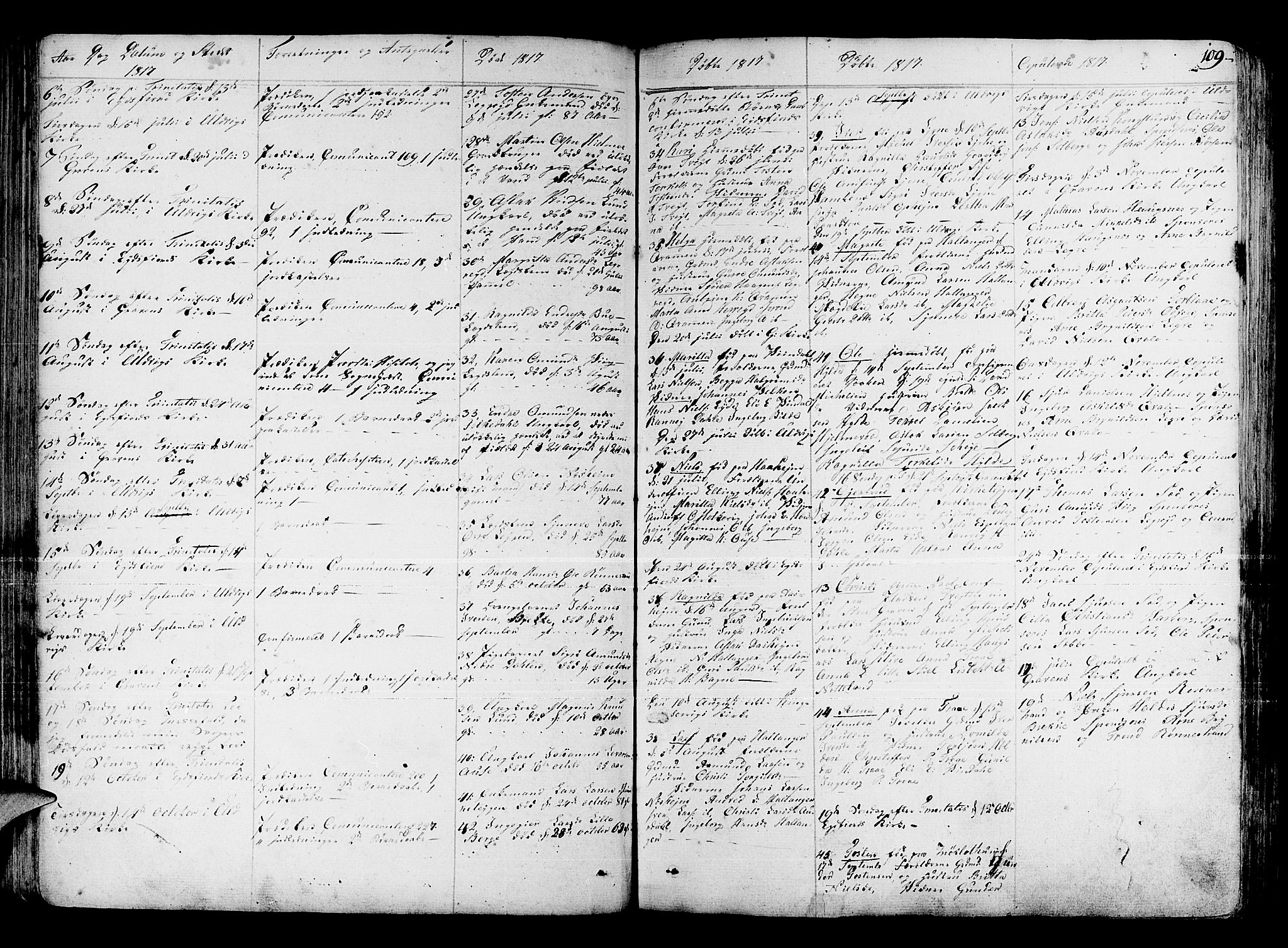 Ulvik sokneprestembete, AV/SAB-A-78801/H/Haa: Parish register (official) no. A 11, 1793-1838, p. 109