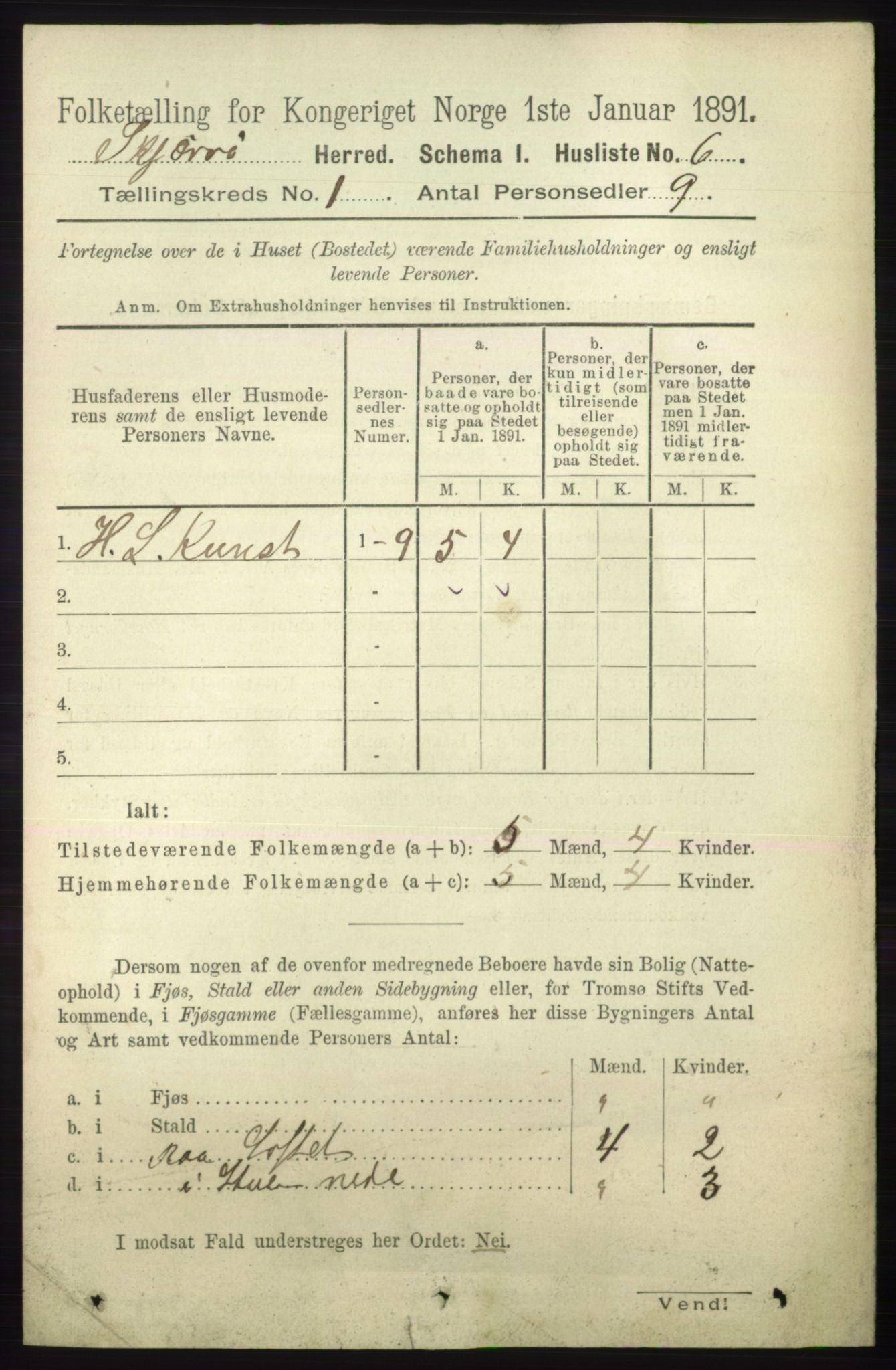 RA, 1891 census for 1941 Skjervøy, 1891, p. 24