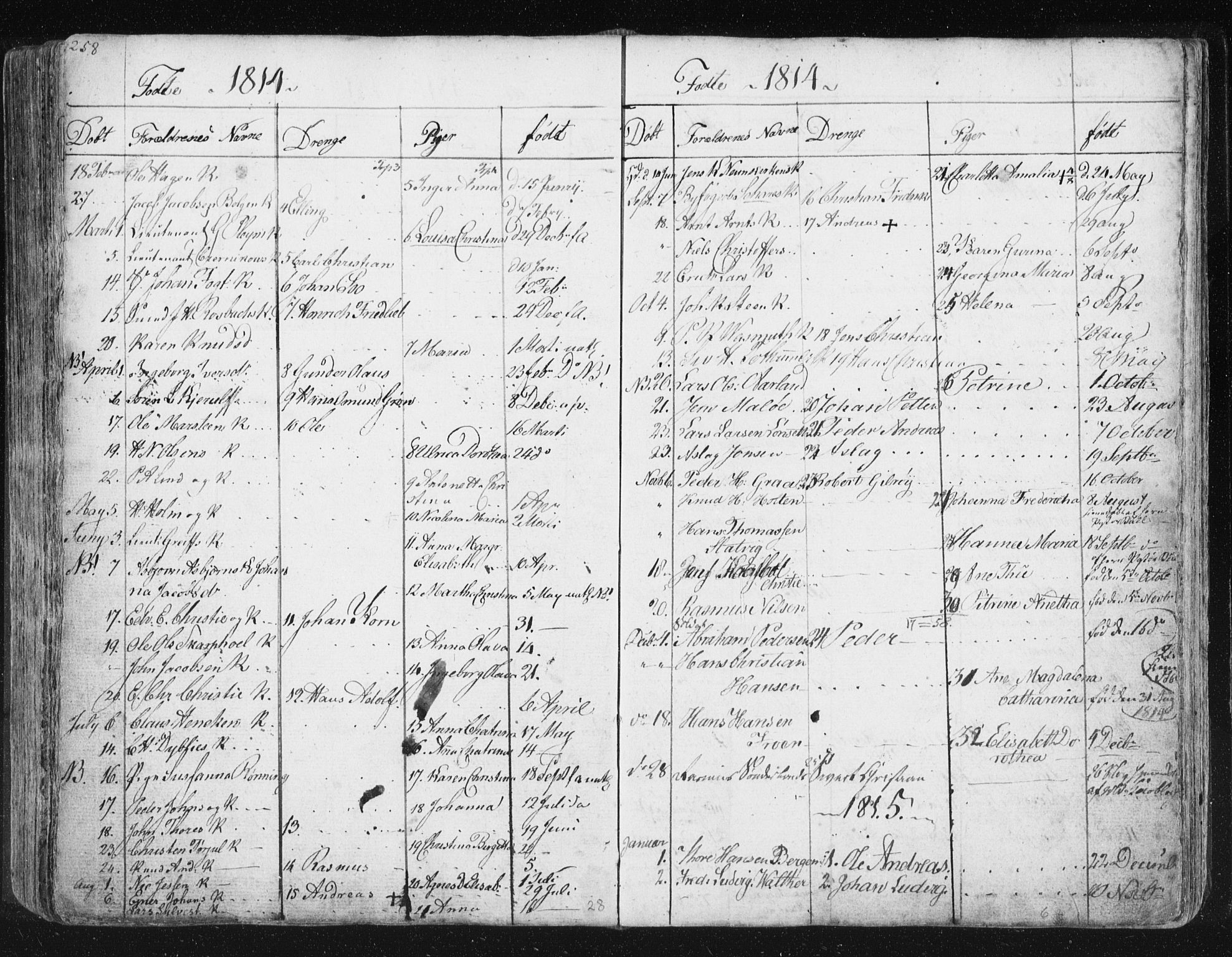 Ministerialprotokoller, klokkerbøker og fødselsregistre - Møre og Romsdal, SAT/A-1454/572/L0841: Parish register (official) no. 572A04, 1784-1819, p. 258