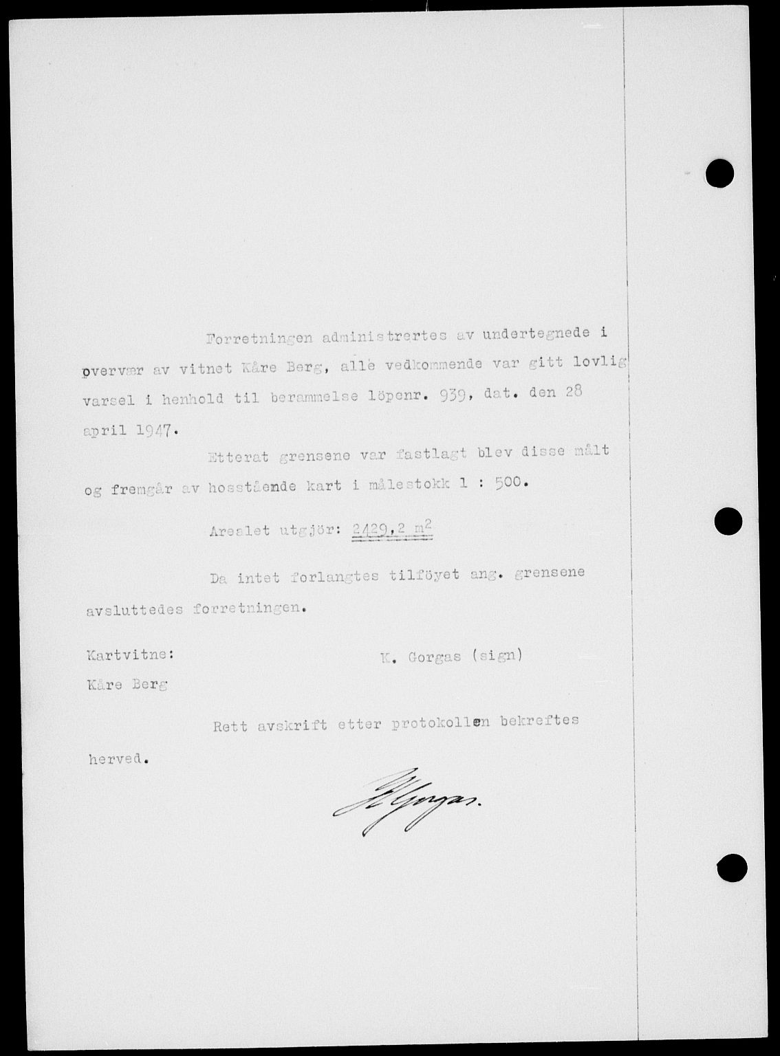 Onsøy sorenskriveri, SAO/A-10474/G/Ga/Gab/L0021: Mortgage book no. II A-21, 1947-1947, Diary no: : 2964/1947