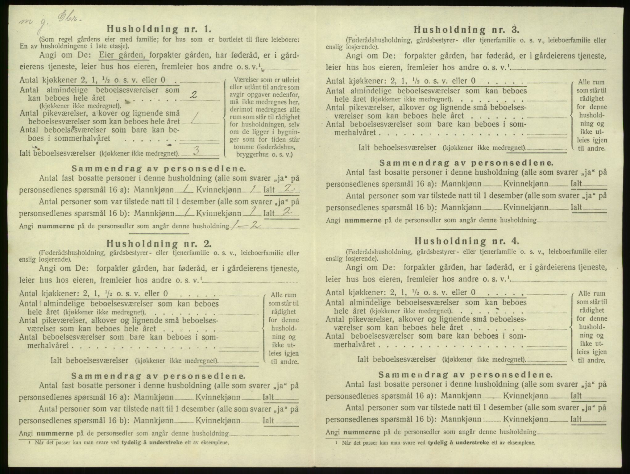 SAB, 1920 census for Gulen, 1920, p. 120