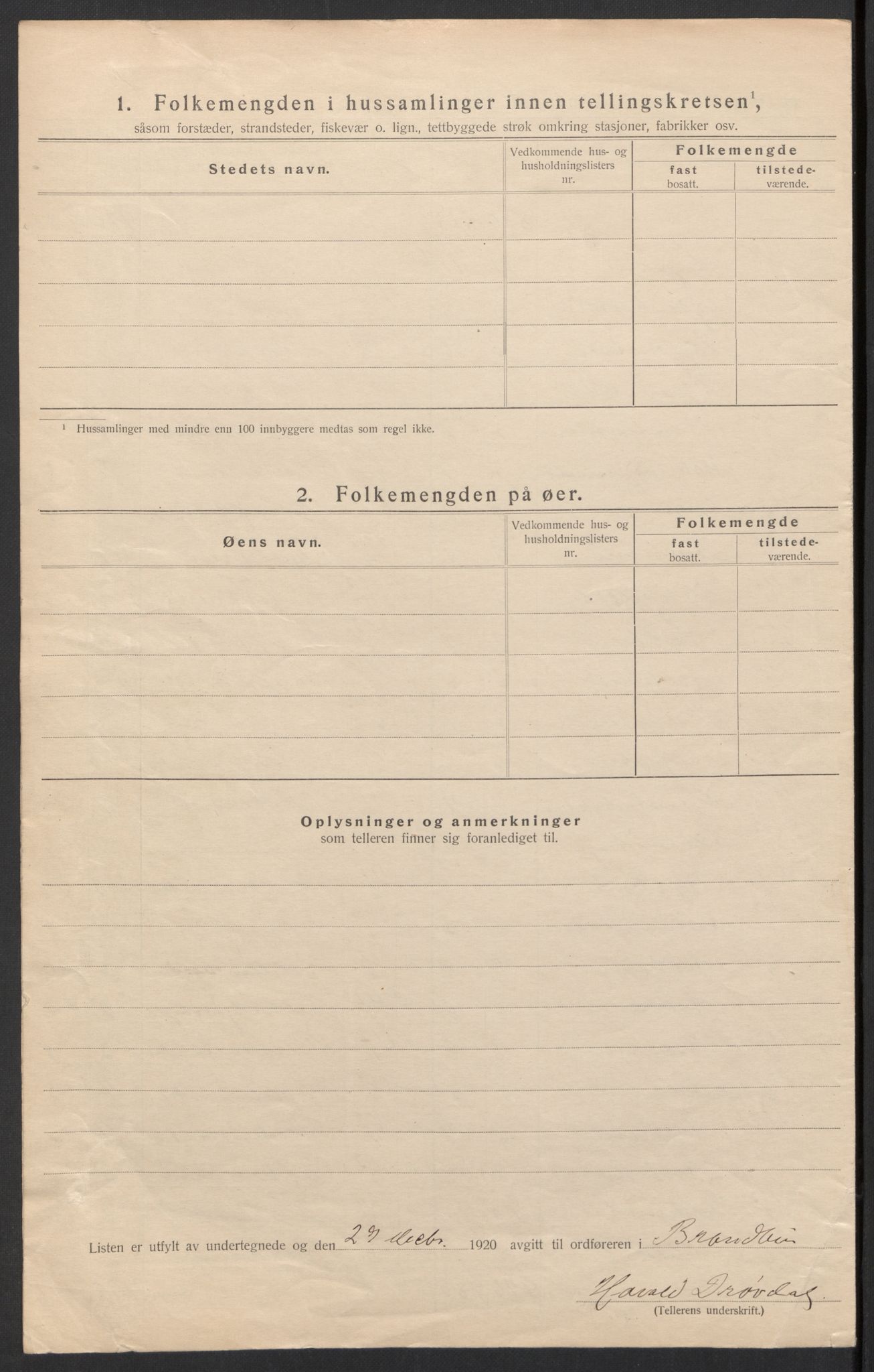 SAH, 1920 census for Brandbu, 1920, p. 38