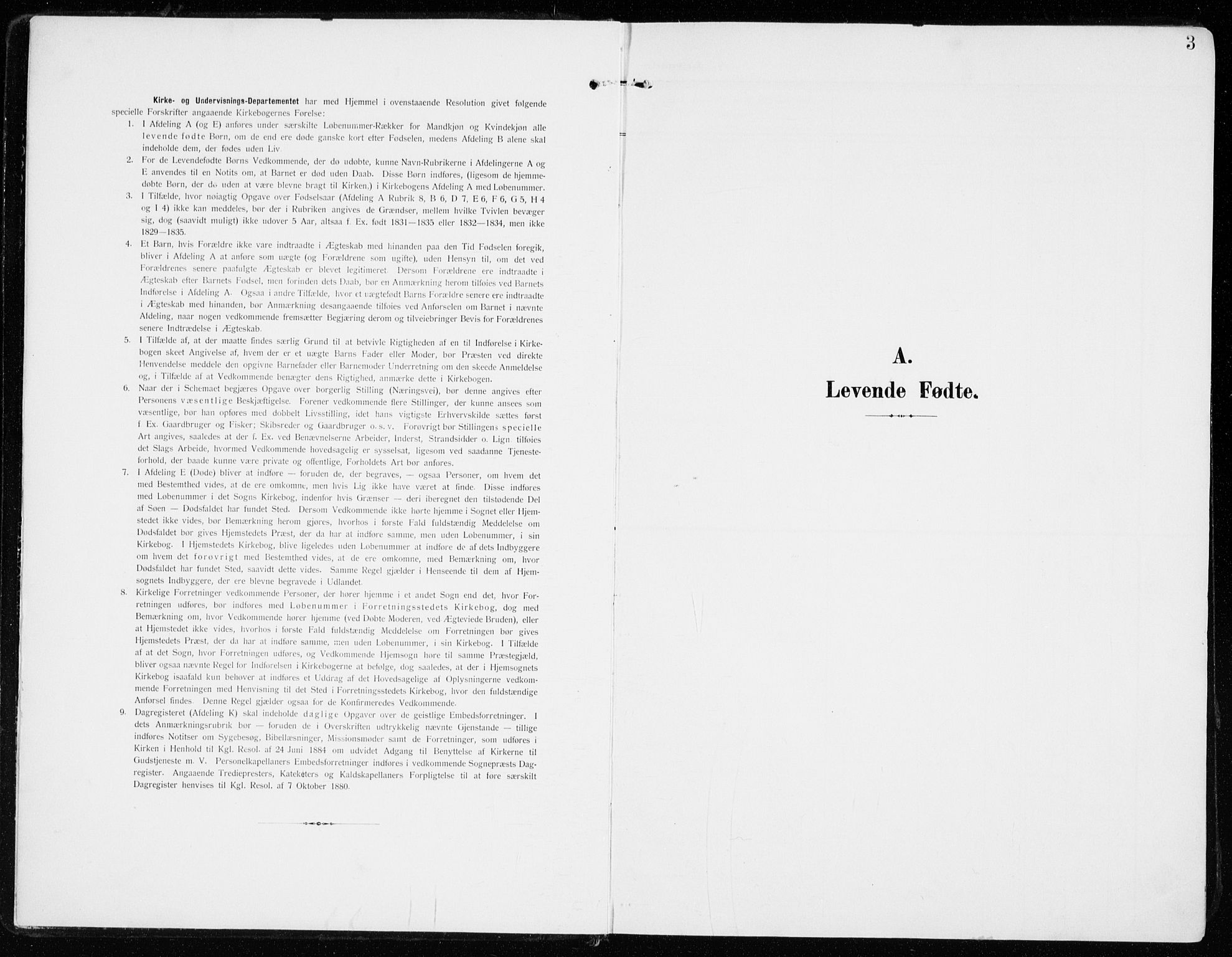 Sel prestekontor, AV/SAH-PREST-074/H/Ha/Haa/L0002: Parish register (official) no. 2, 1905-1919, p. 3