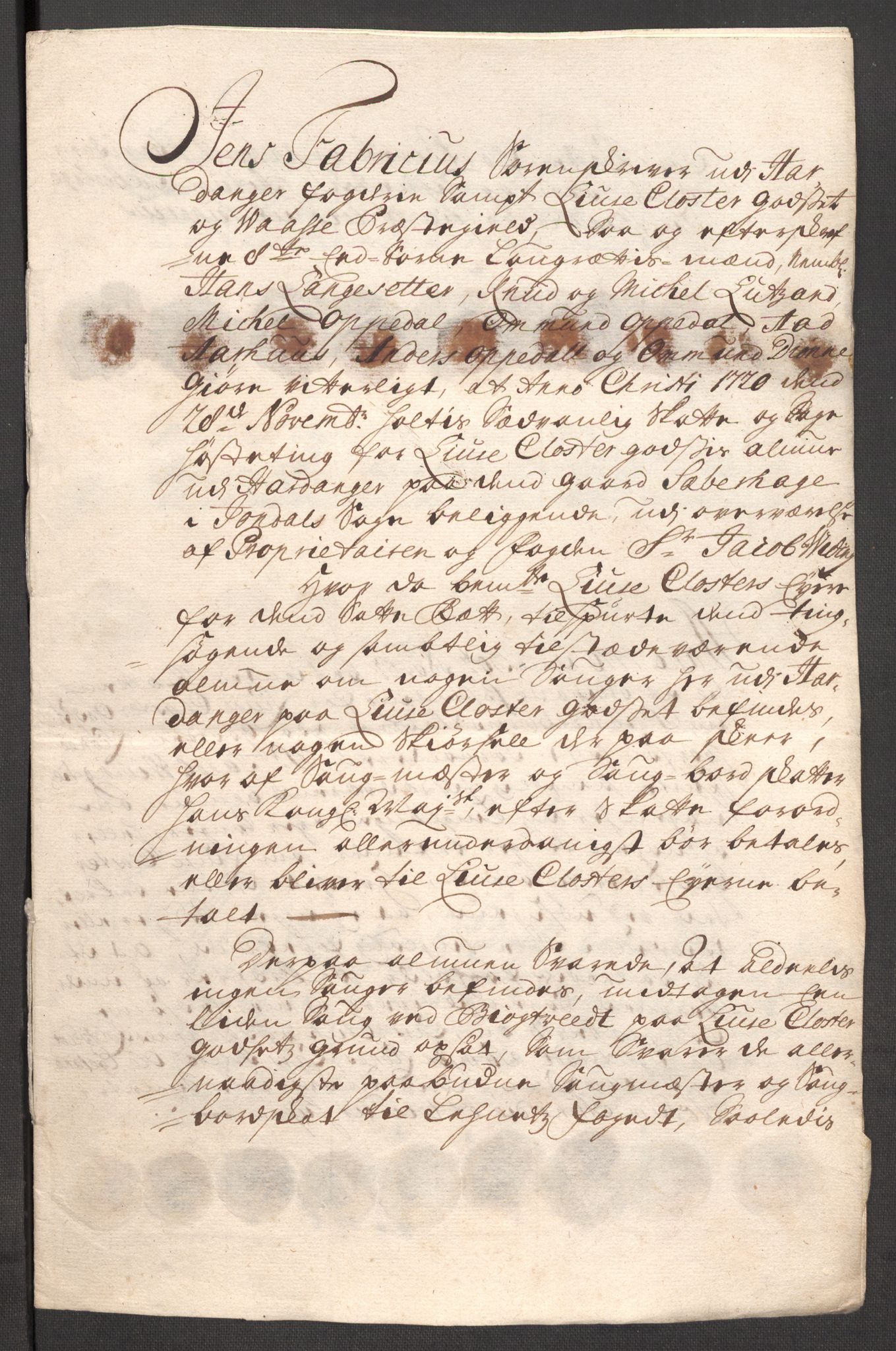 Rentekammeret inntil 1814, Reviderte regnskaper, Fogderegnskap, AV/RA-EA-4092/R50/L3160: Fogderegnskap Lyse kloster, 1710-1719, p. 364