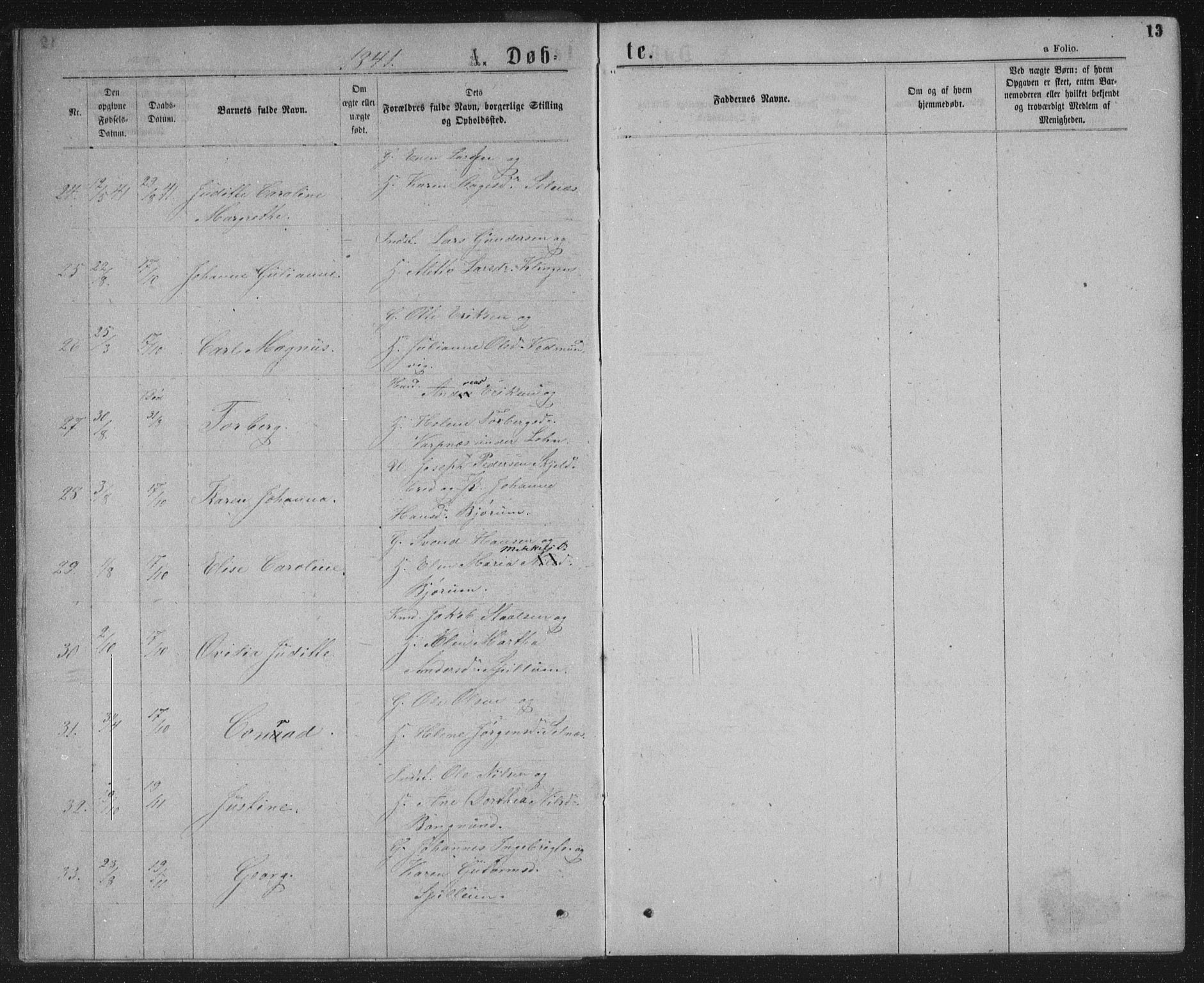 Ministerialprotokoller, klokkerbøker og fødselsregistre - Nord-Trøndelag, AV/SAT-A-1458/768/L0566: Parish register (official) no. 768A01, 1836-1865, p. 13